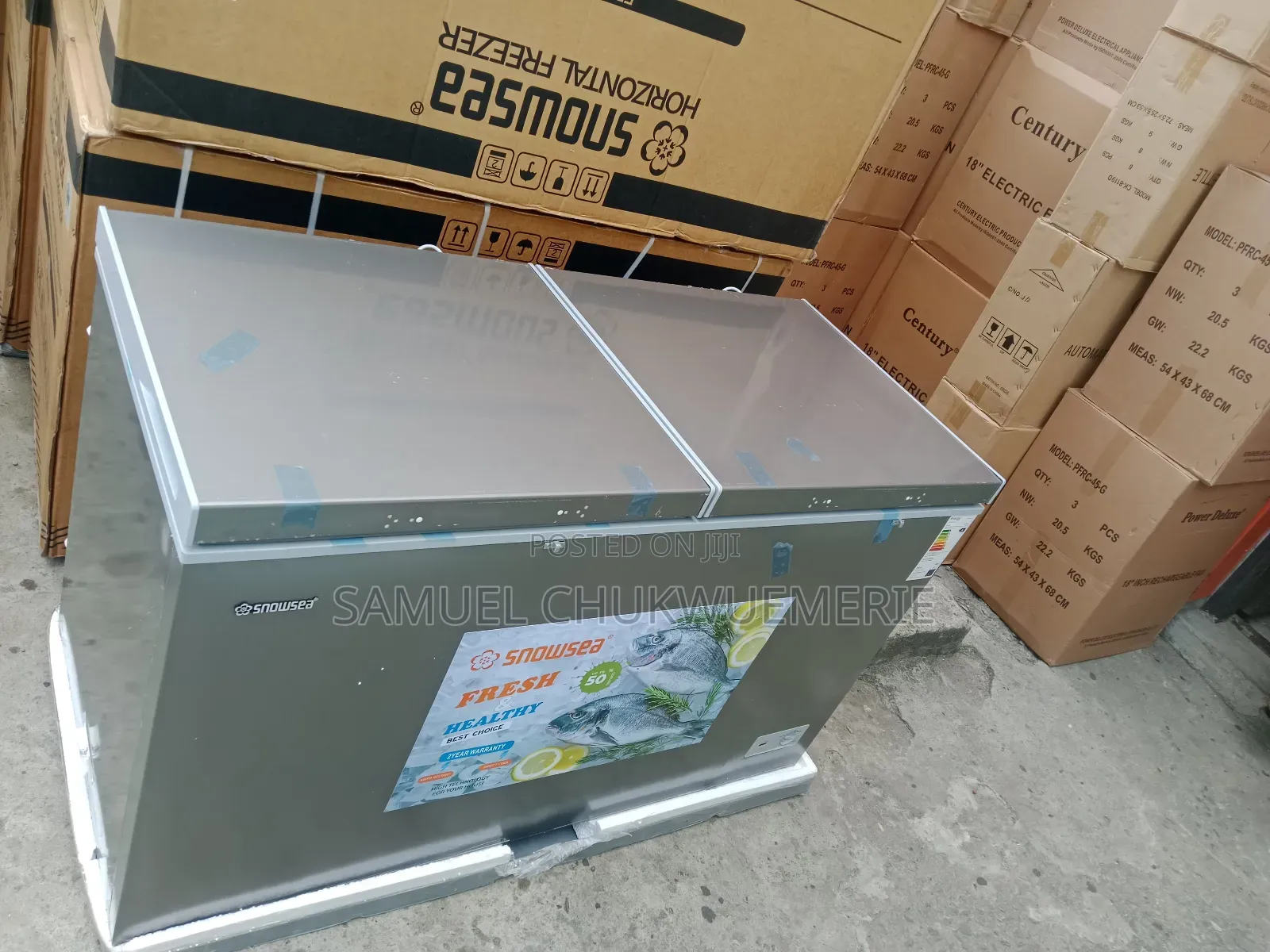 Snowsea Chest Freezer 6fit Double Door Low Voltage 3years Warranty