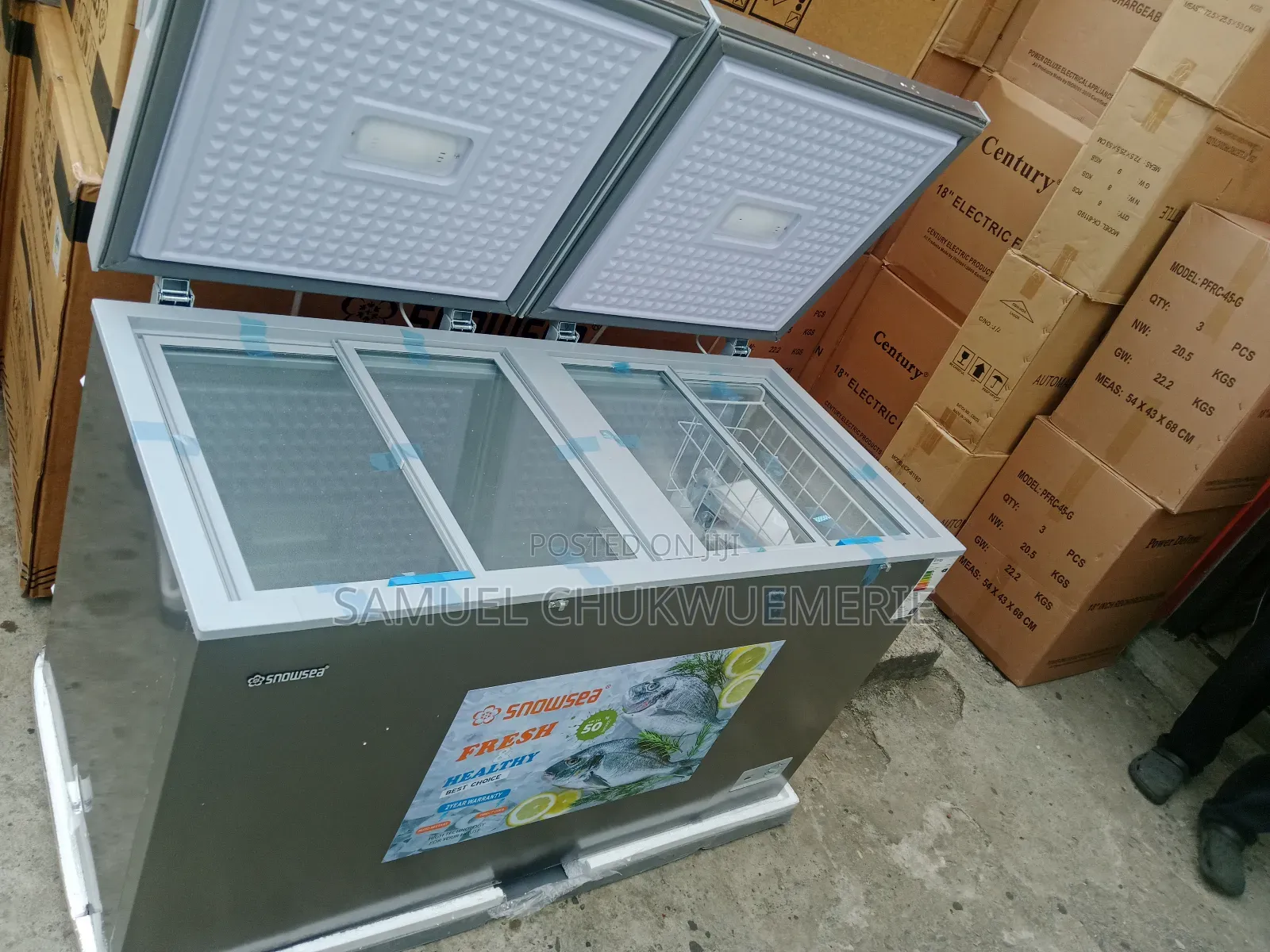 Snowsea Chest Freezer 6fit Double Door Low Voltage 3years Warranty