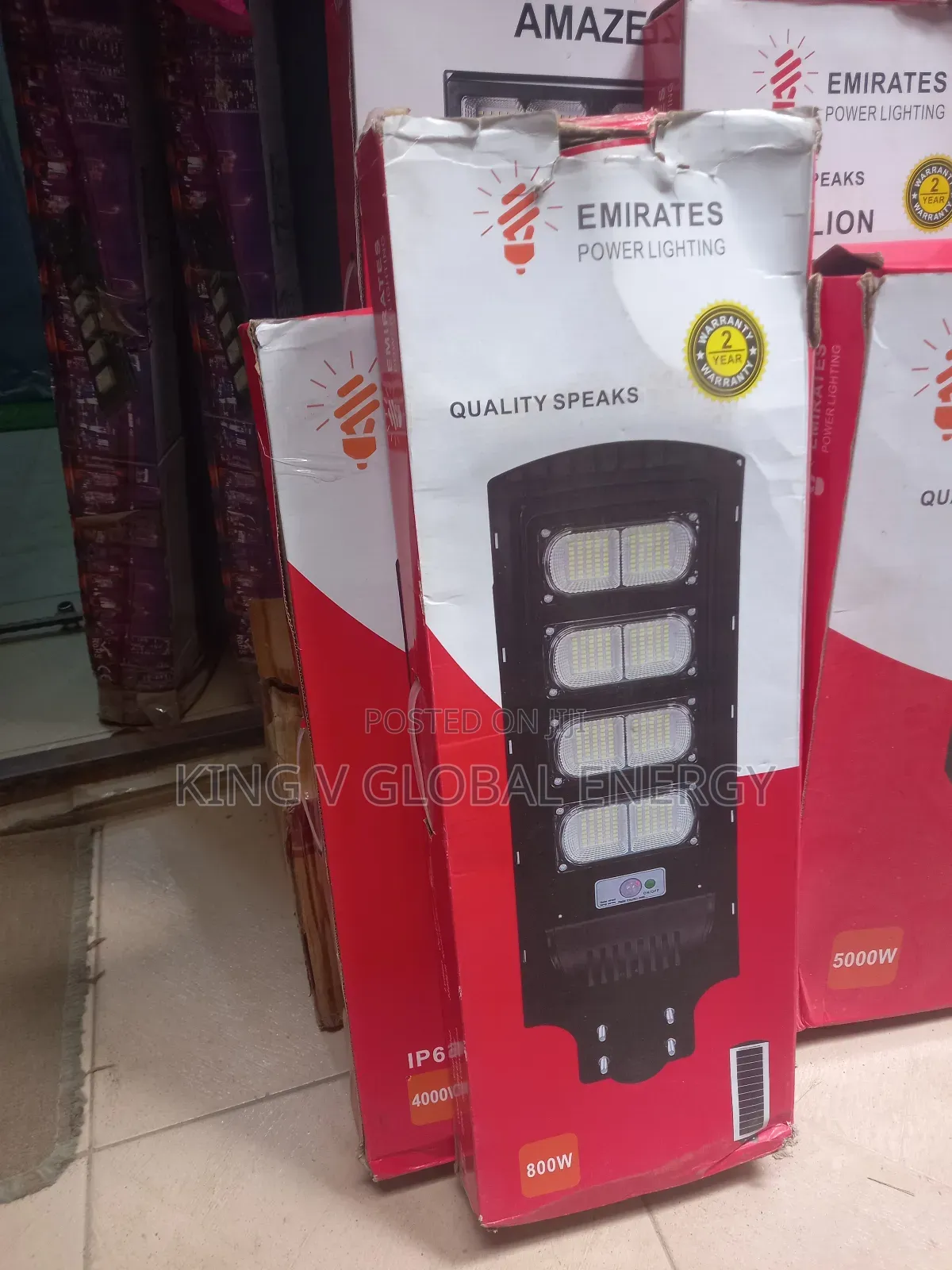 Emirate Power Lighting 800w Solar Street Light