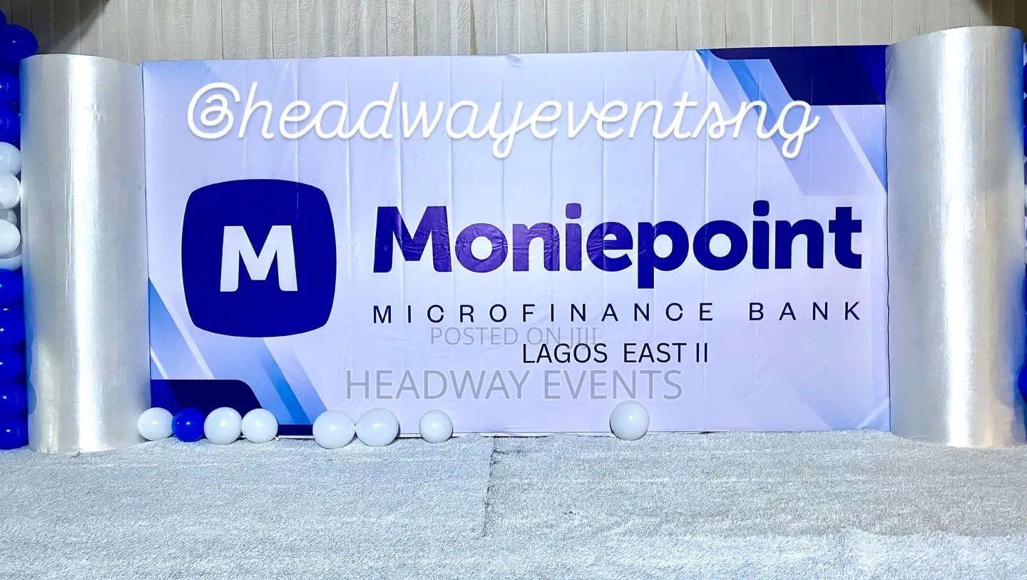 Corporate Event Decoration Setup for Moniepoint MFB