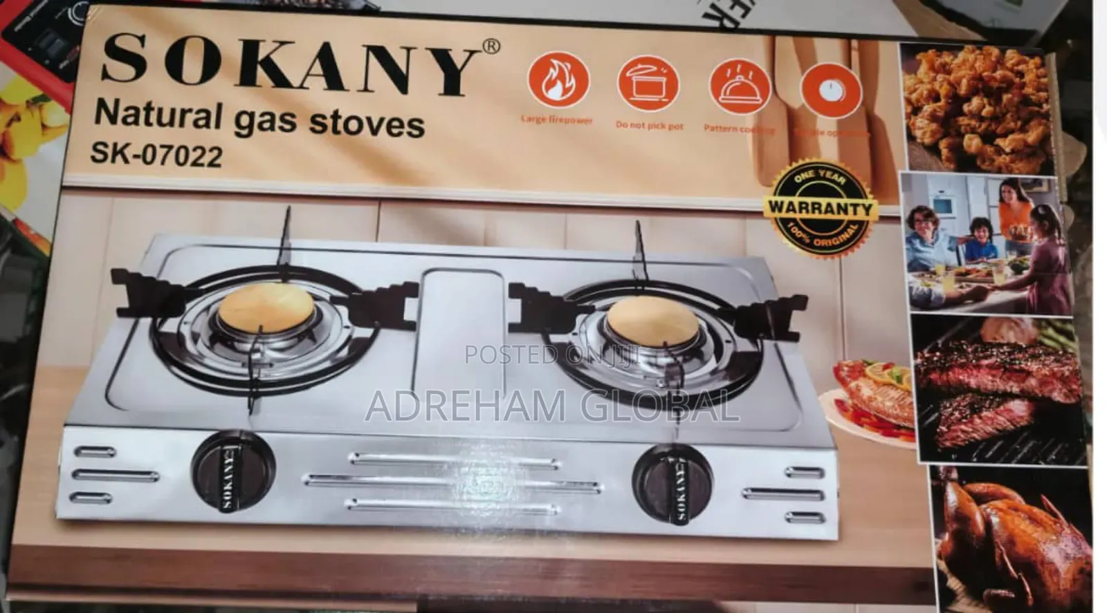 Sokany 2 Burner Gas Cooker, Very Portable and Good Quality