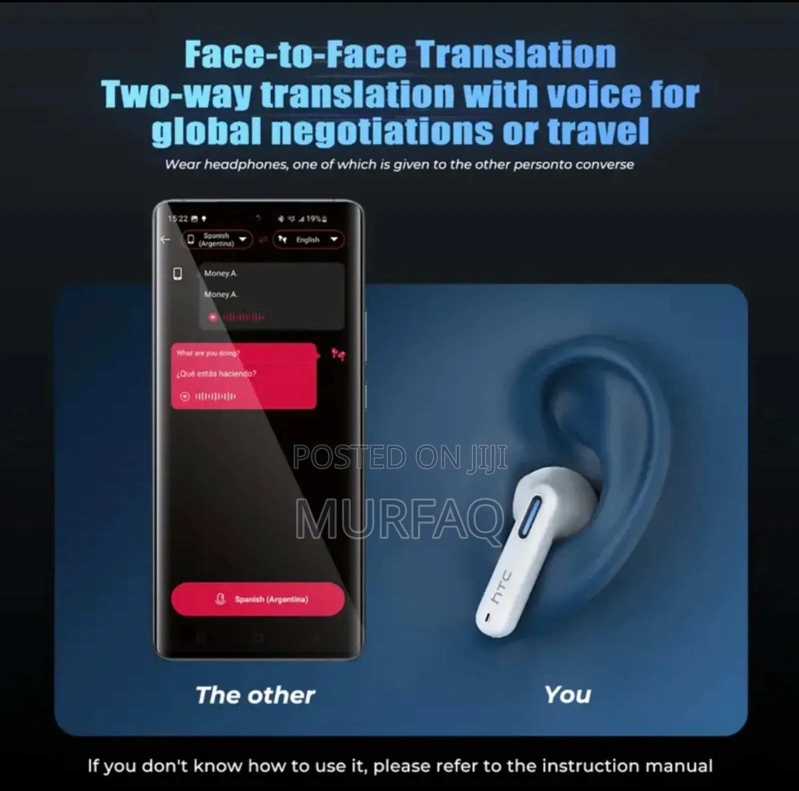 Htc Ne49 Tws Wireless Earbuds - Bluetooth 6.0, Enc, Hi-fi Sound