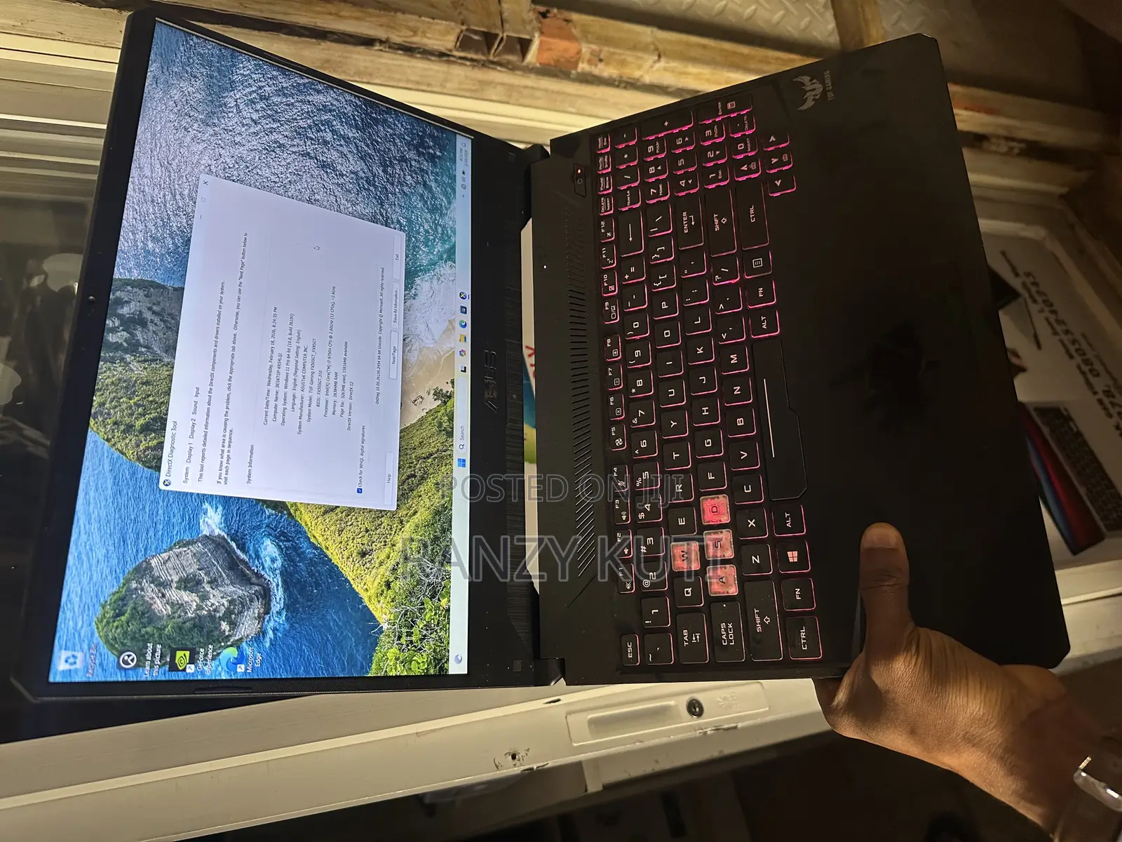 Laptop Asus TUF Gaming A15 16GB Intel Core I7 SSD 512GB