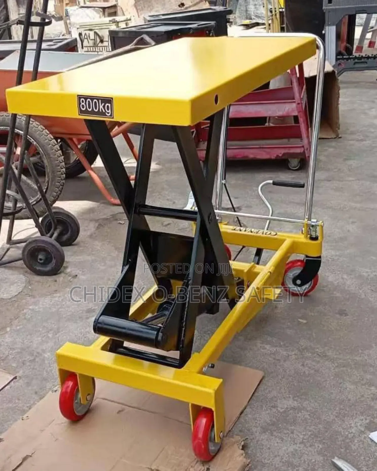 800kg Manual Hydrolic Table Lift