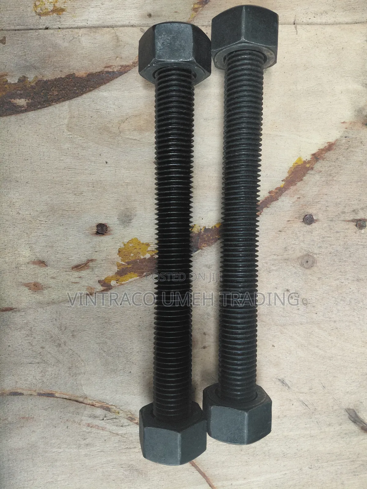 7/8" X 230mm Stud Bolt Nuts Chrome Molybdenum L7/4