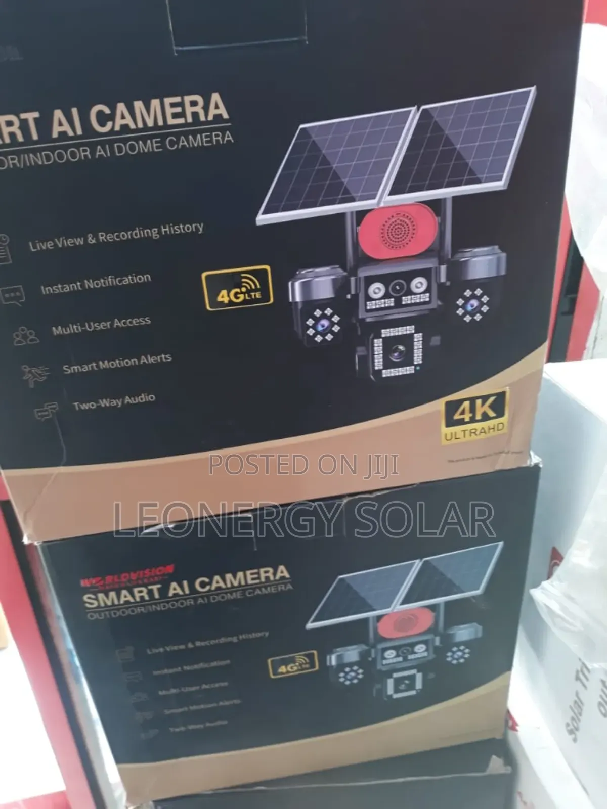 Four Lens Smart Ai 4g Solar Camera