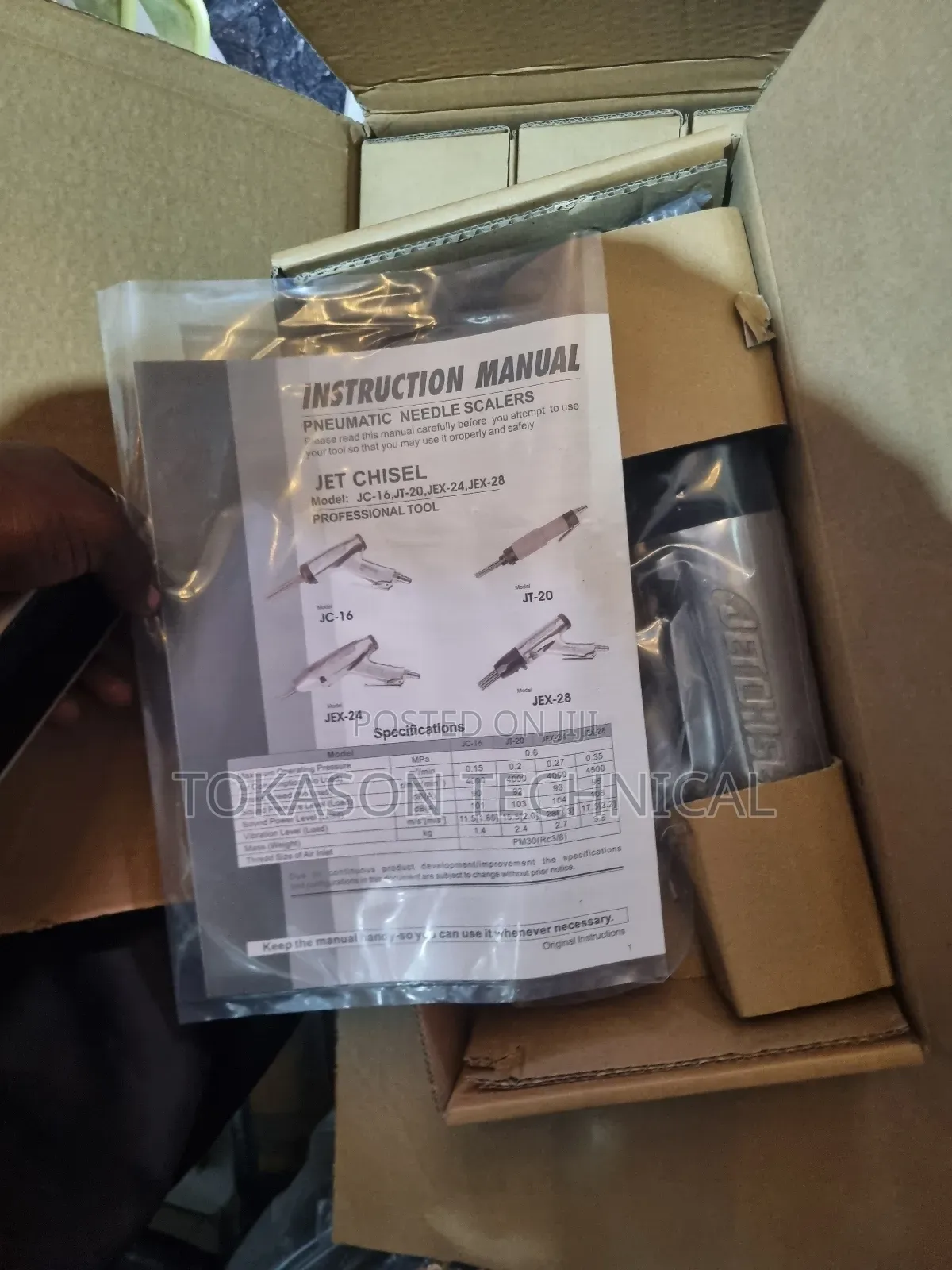 Nitto Kohki Jet Chisel Pneumatic Needle Scaler