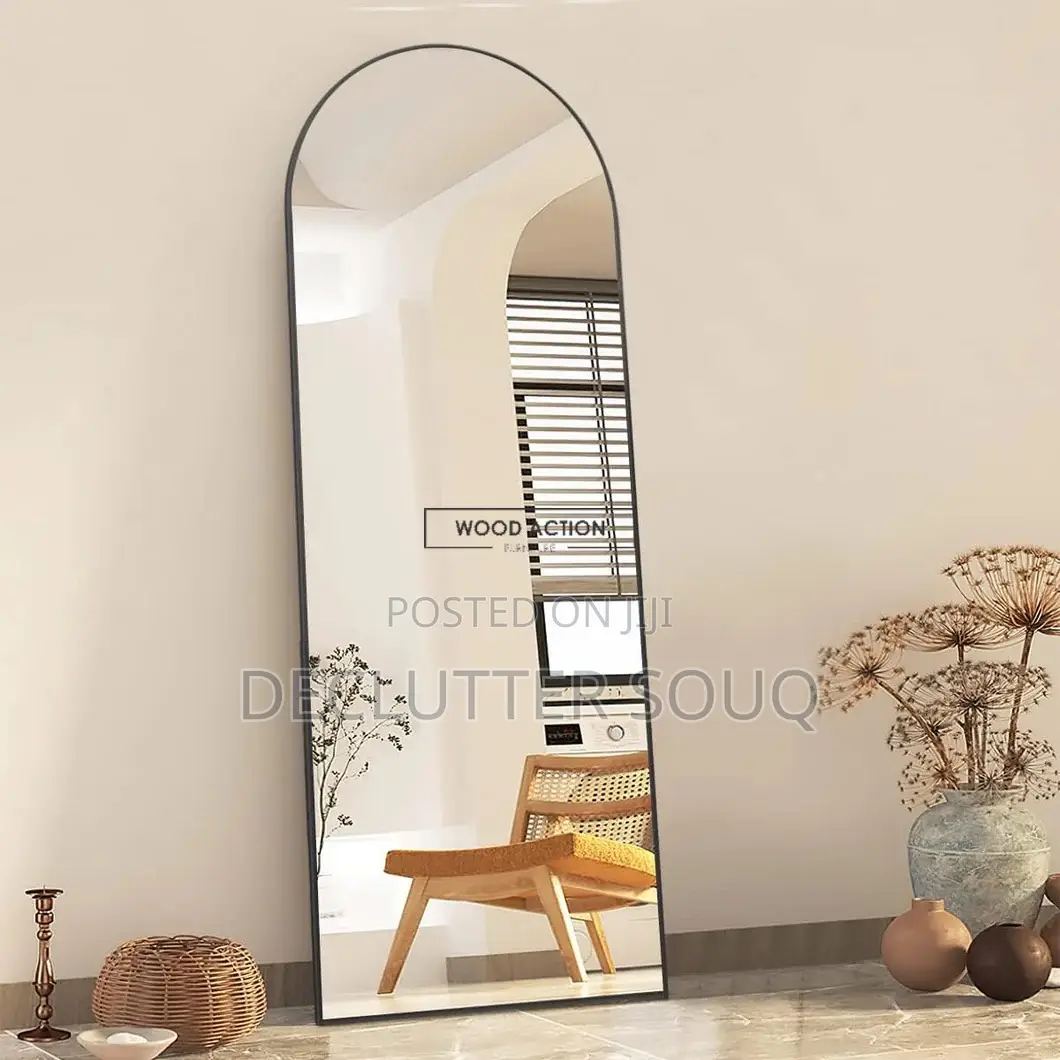 2 by 6 Full Length Black Frame Mirror