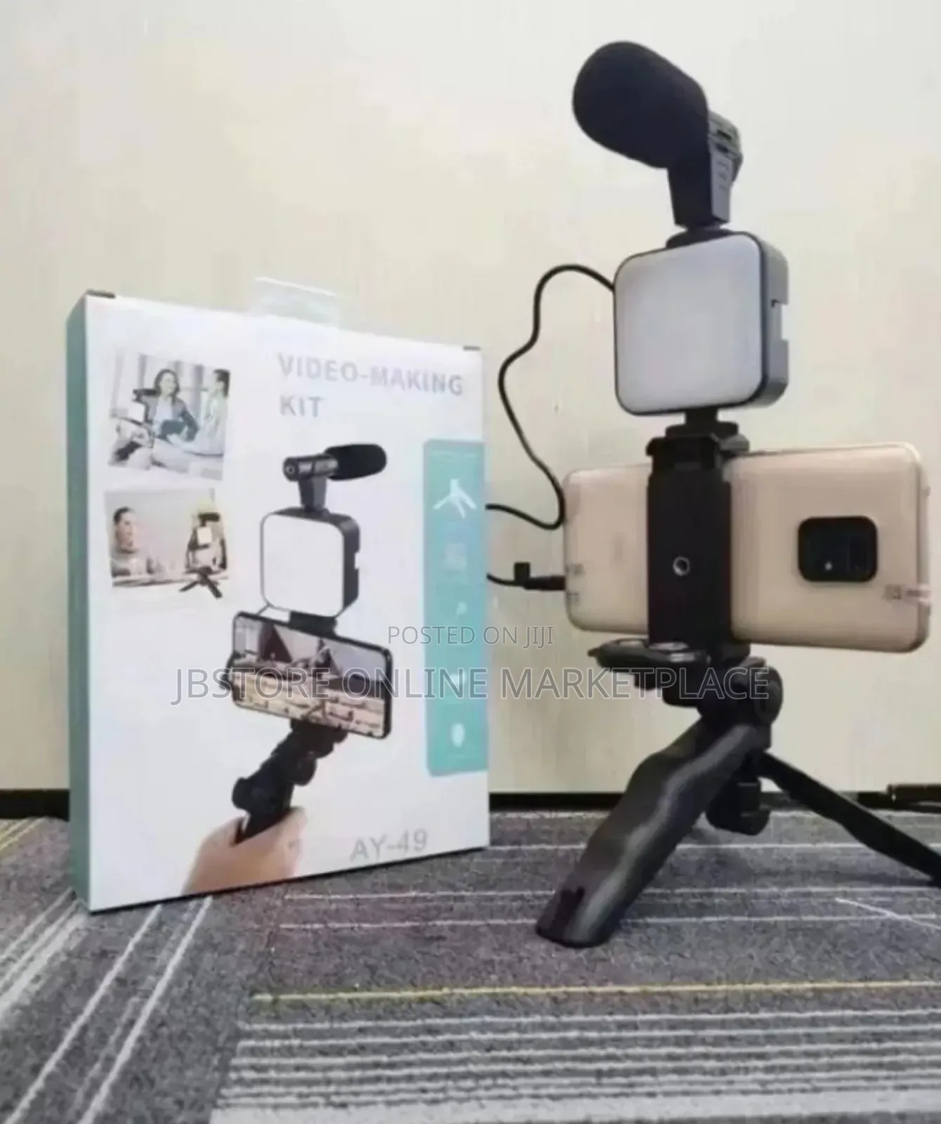 Professional Video Marking Vloging Kits Tripod Holder With Microphone
