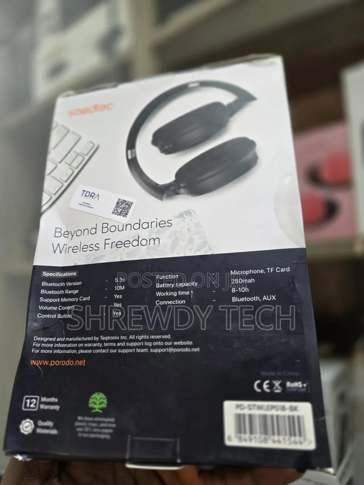 Porodo Soundtec Limited Wireless Headphones