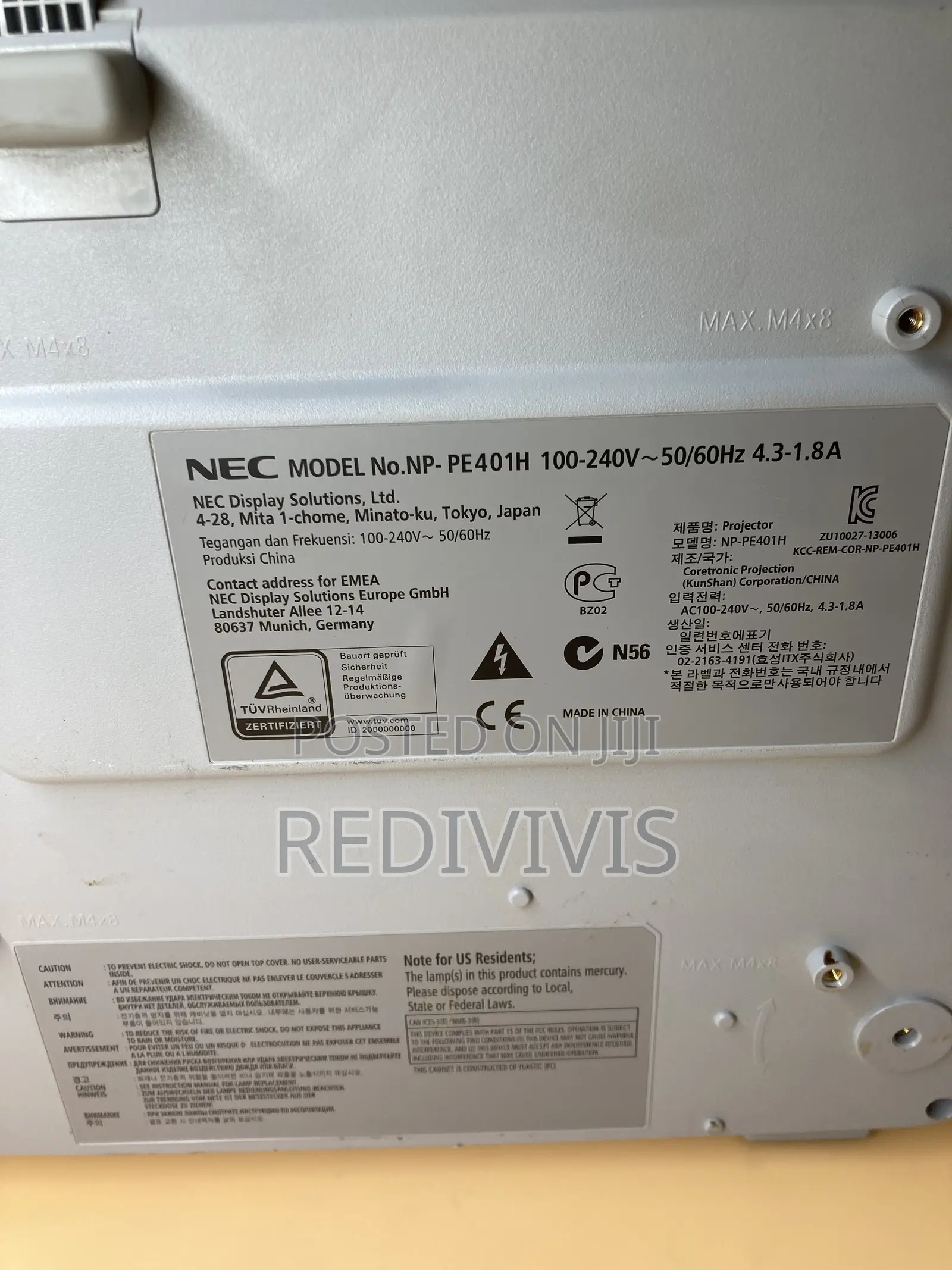 Nec Np-M403h Full Hd 1080p Projector