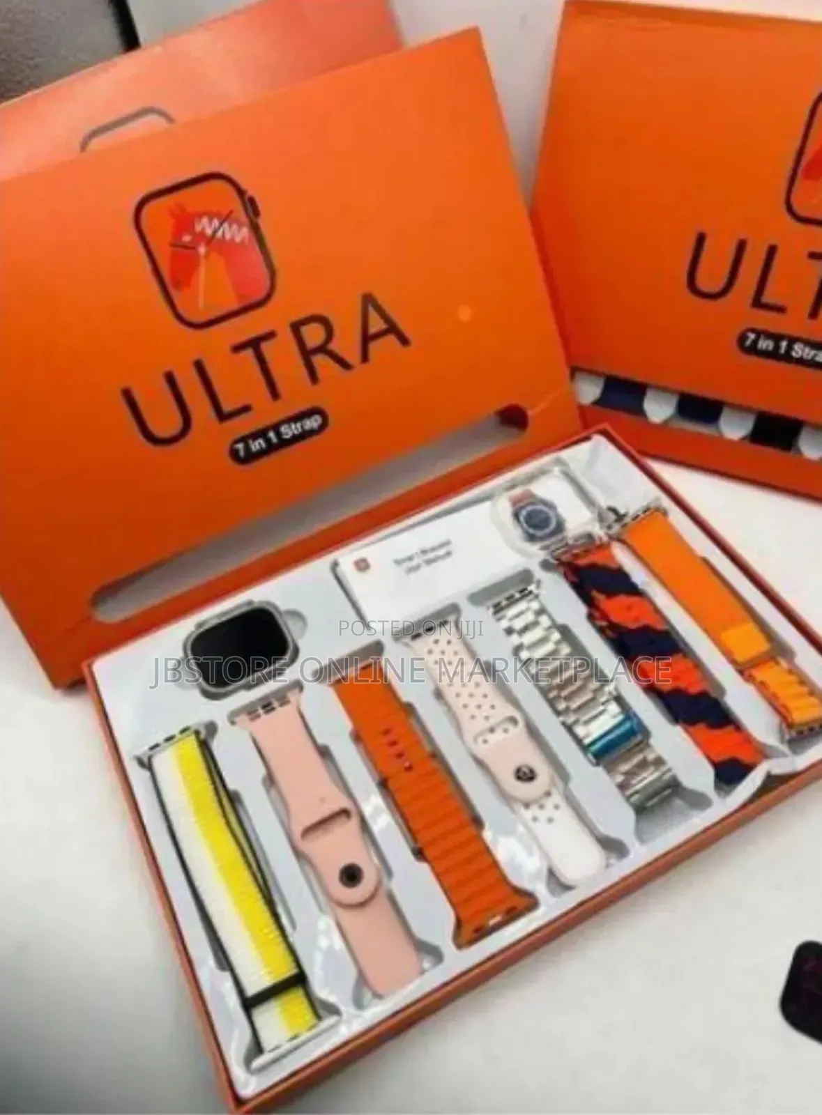 7 In 1 Straps Ultra Smart Watch With Casing And Wireless Charger