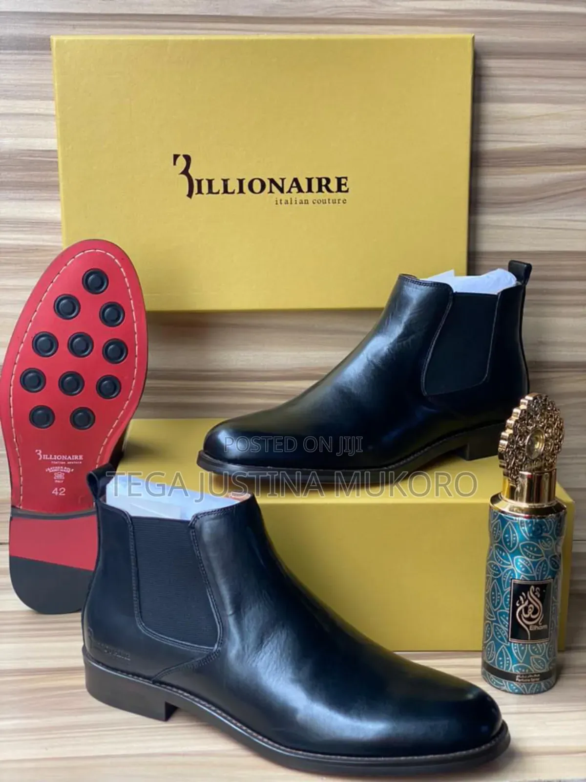 Pure Leather Billionaire Men's Ankle Boots