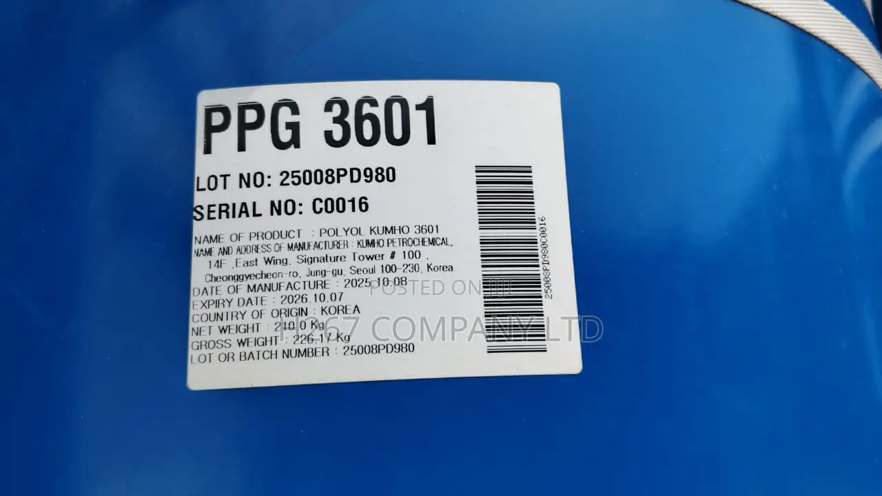 Polyol Kumho Drum (Ppg 3601)