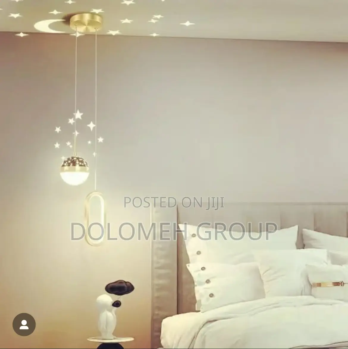 Acrylic Led Pendant Light Double Drop