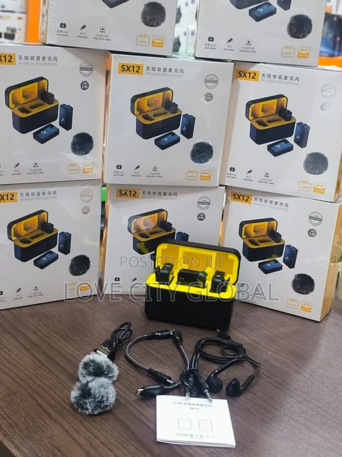 Baiwangli Mic Sx12 Anc Wireless Microphone Anc for Camera Phone Case