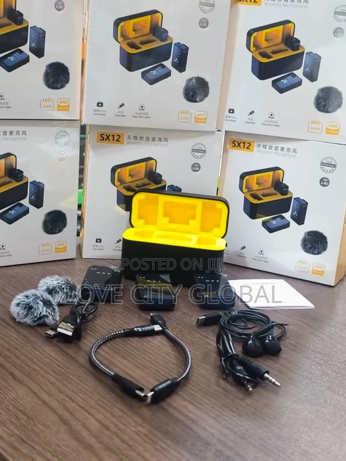 Baiwangli Mic Sx12 Anc Wireless Microphone Anc for Camera Phone Case