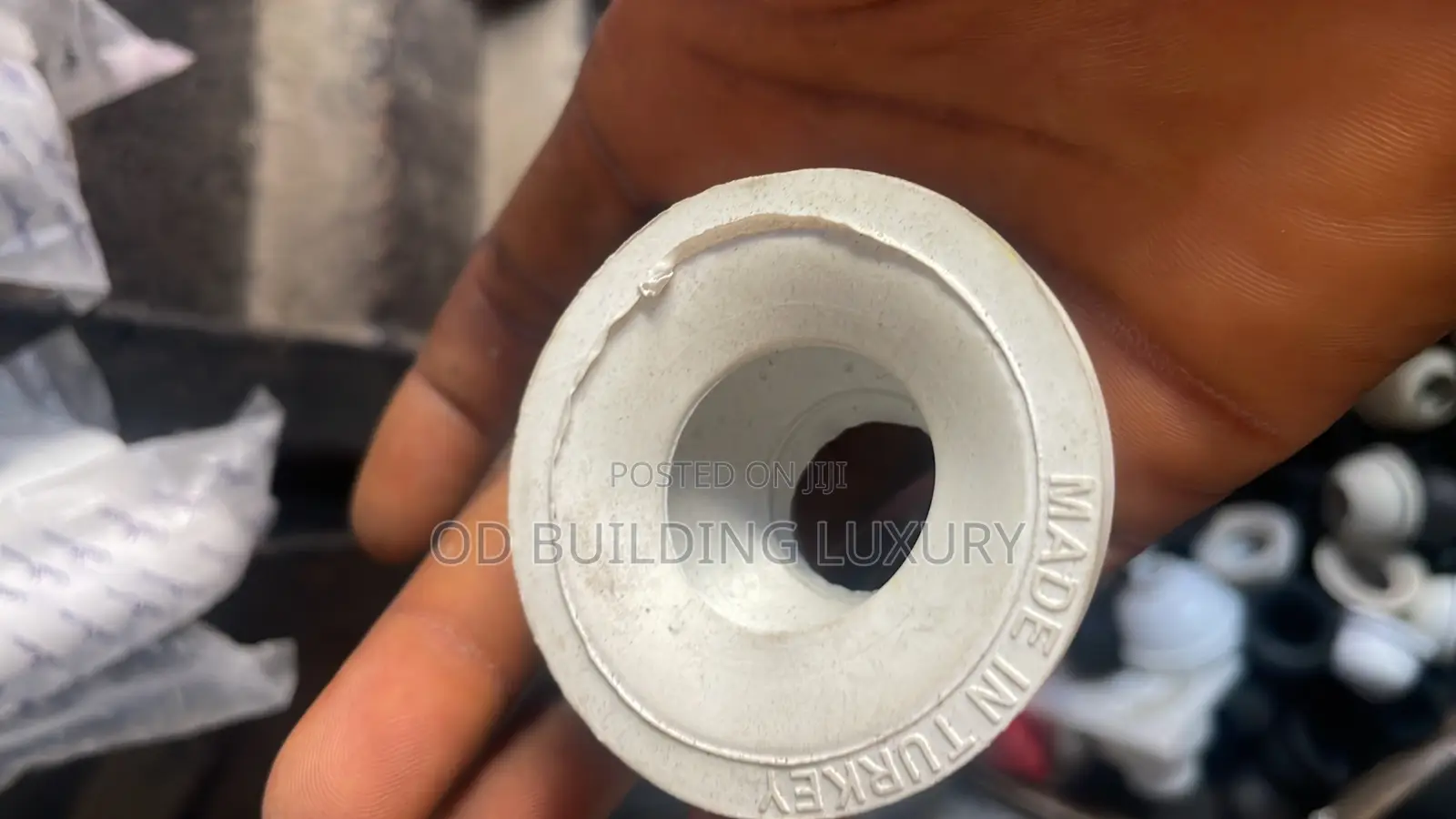 White Plastic Adapter Rubber for Plumbing Fittings