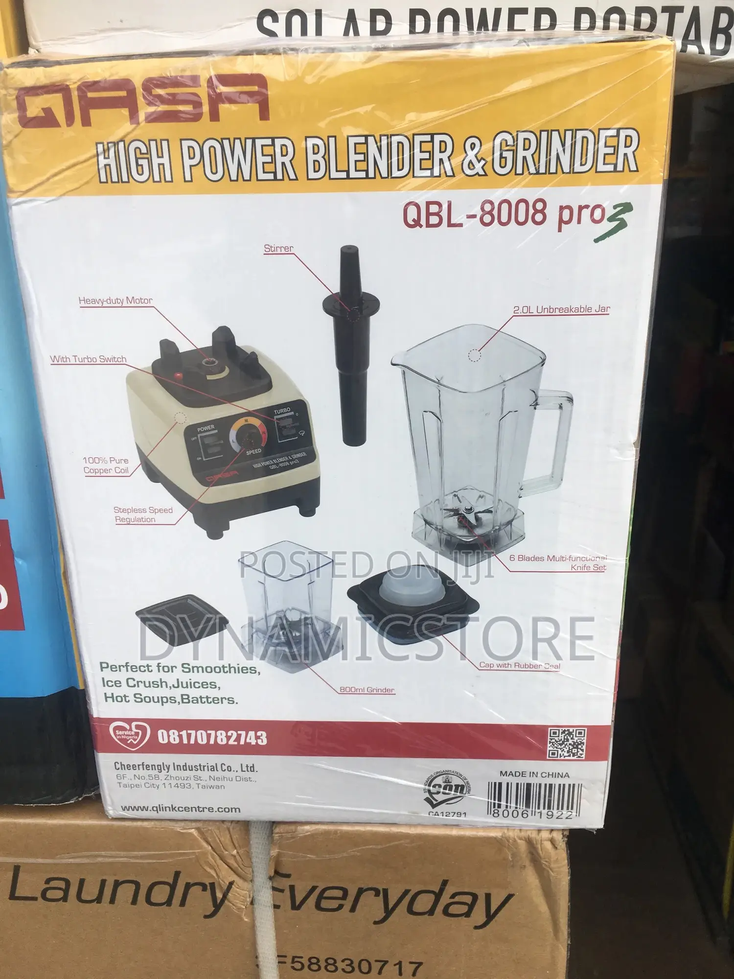 Qasa Double Cup Blender 1500watts