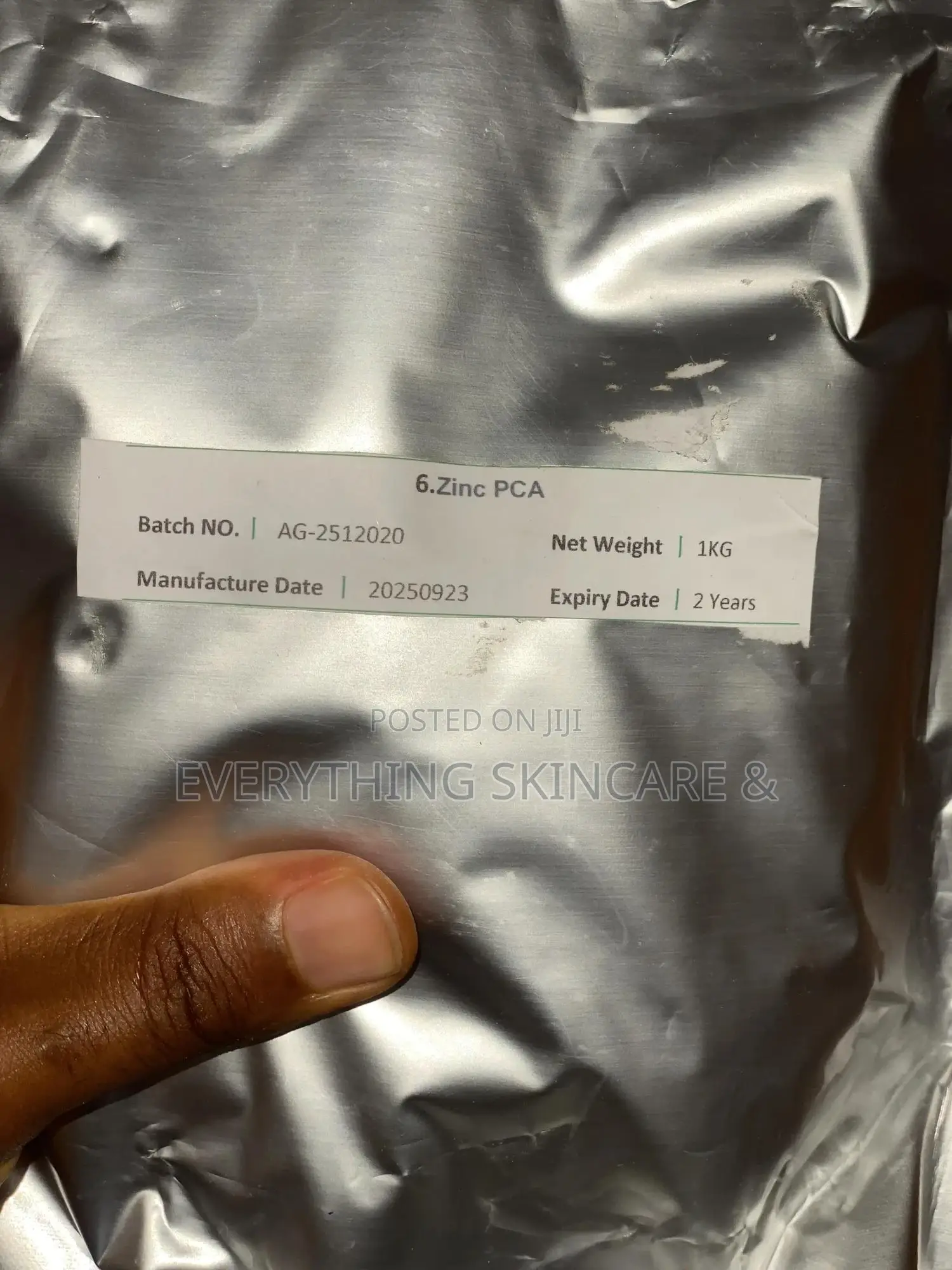 Zinc Pyrollidone Carboxylic Acid [19,000 for 1 Kg]