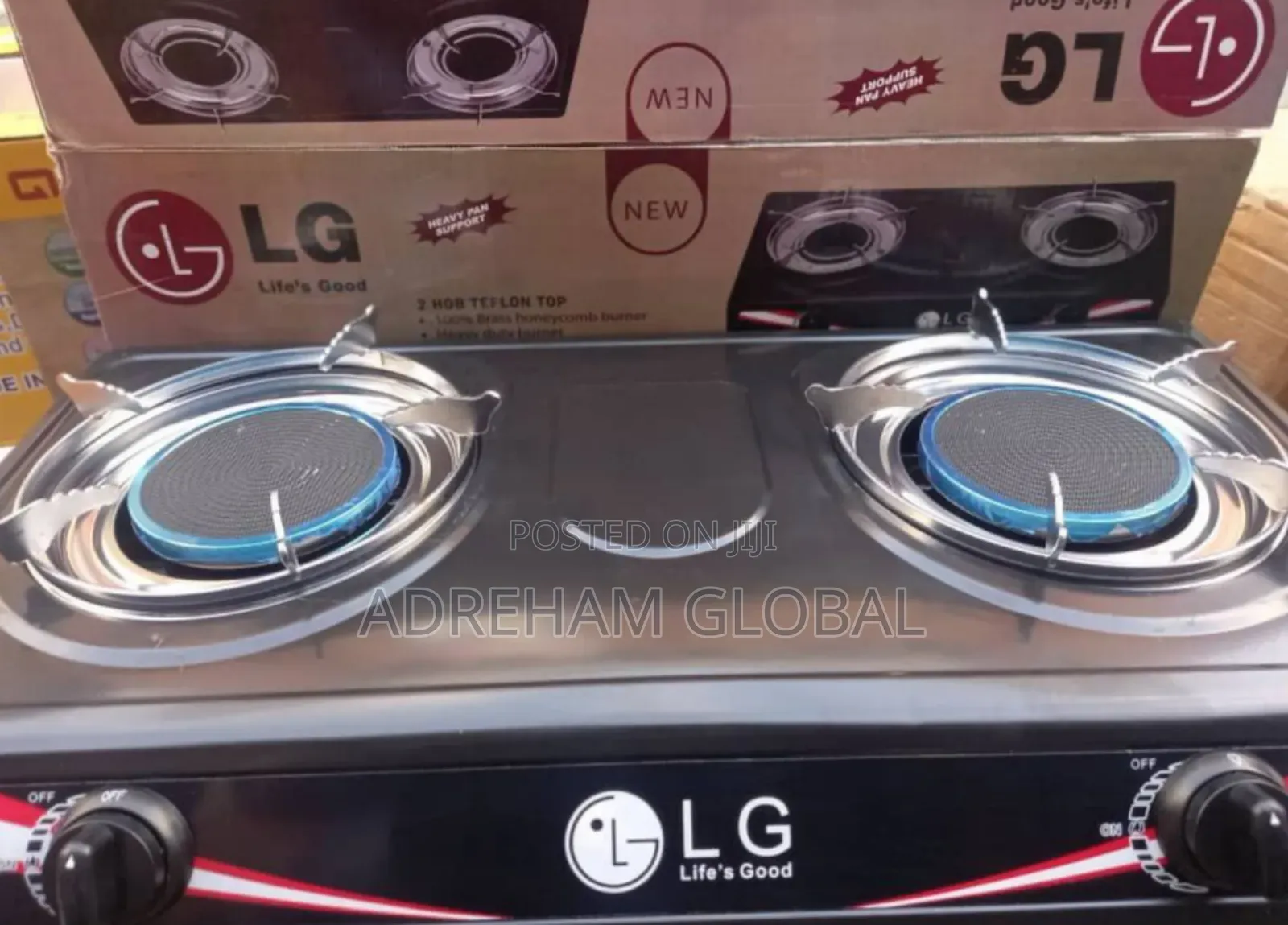 Lg Infrared 2 Burner Stainless Gas Cooker