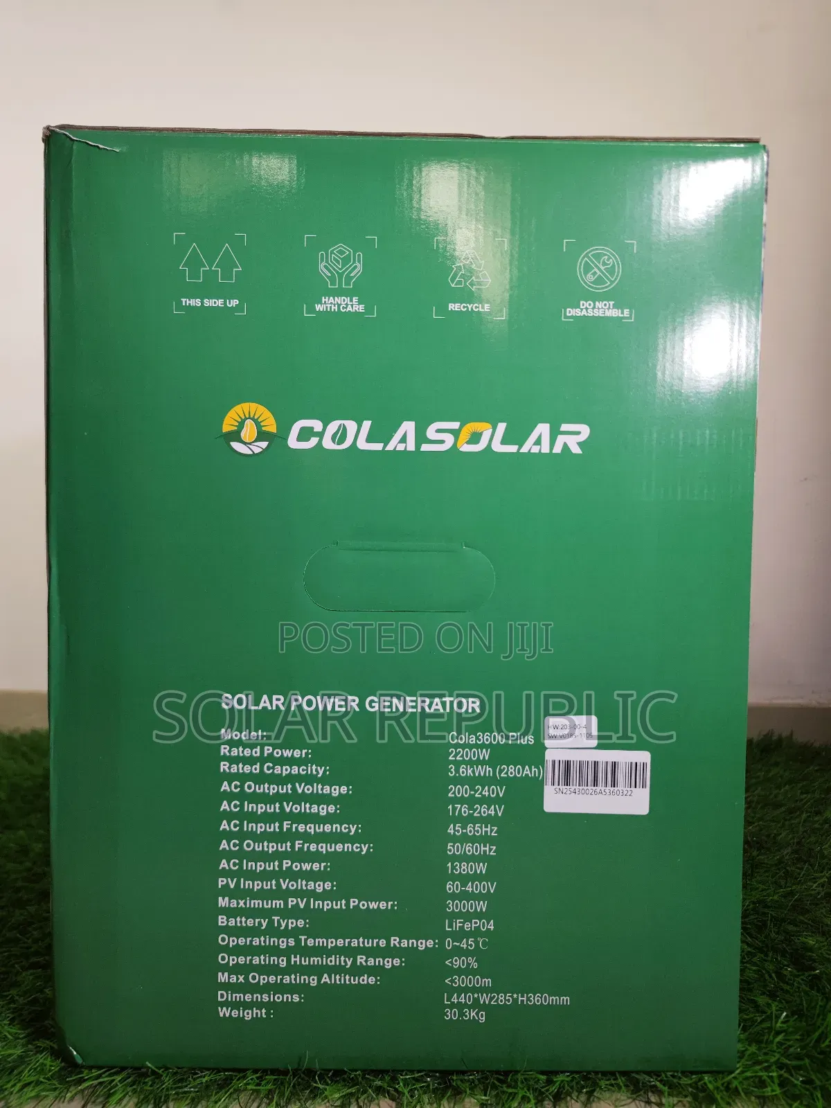 Colasolar 3600 Plus Solar Generator