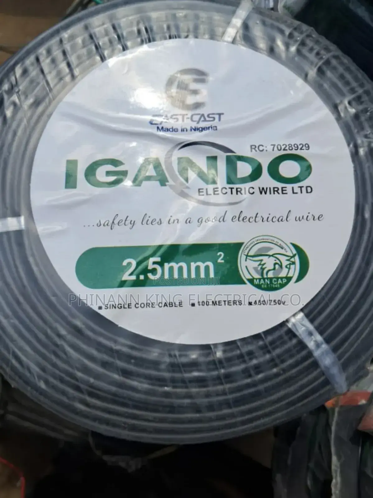 Igando Wire 2.5mm Single Core Coil