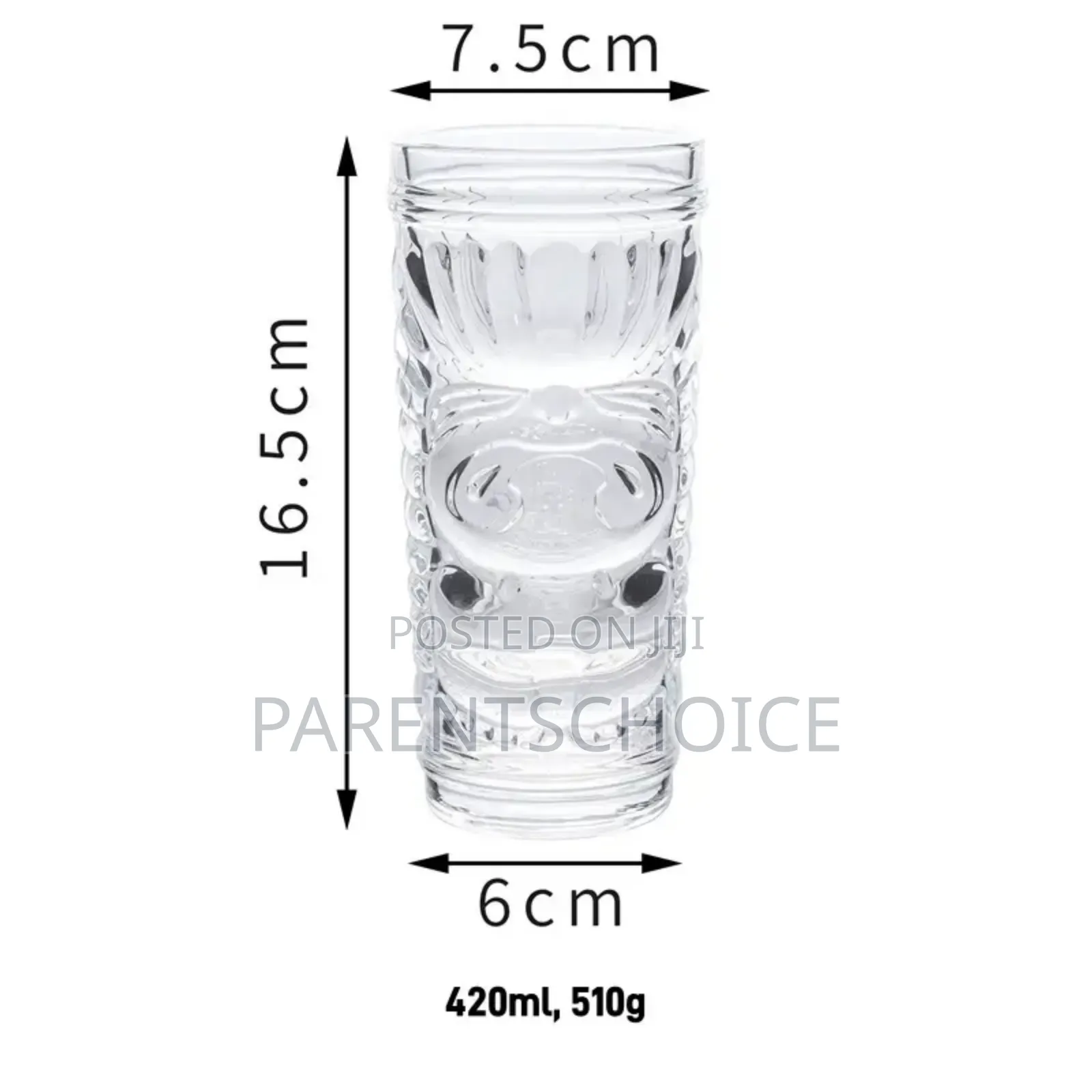 Glasses for Cocktails,Hurricane,Bar Drinkware Glass - 6 PCS