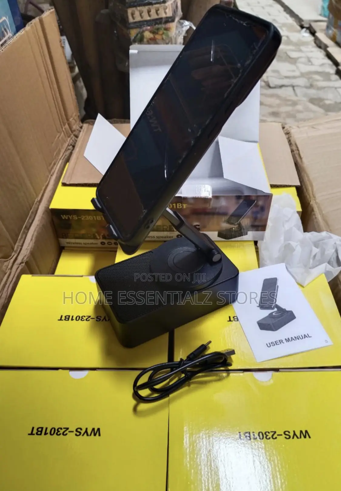 Multifunctional Power Bank Phone Stand Bluetooth Speaker