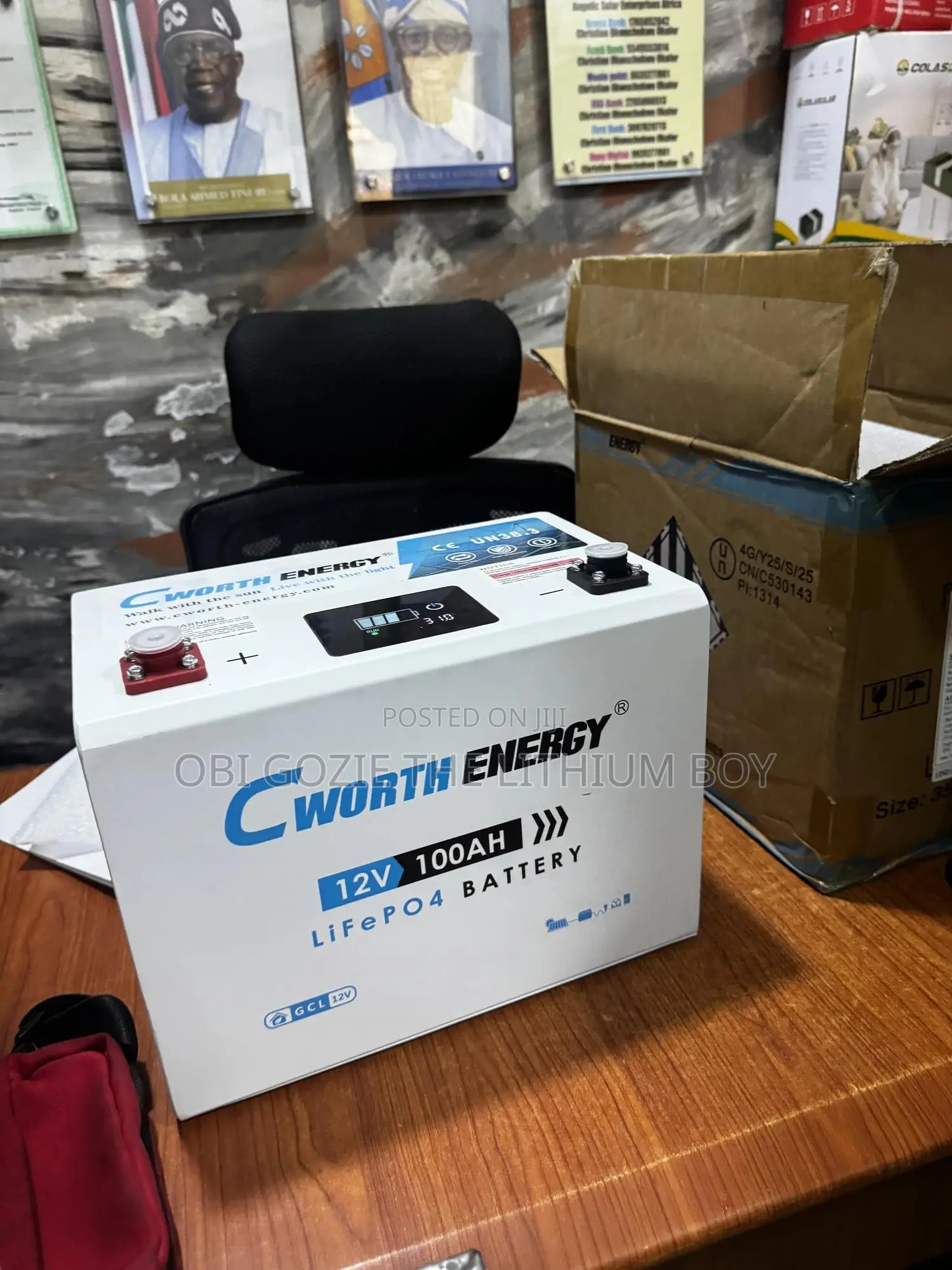 The Only Supplier of Cworth Energy 100ah Lithium Lon Battery in Lagos