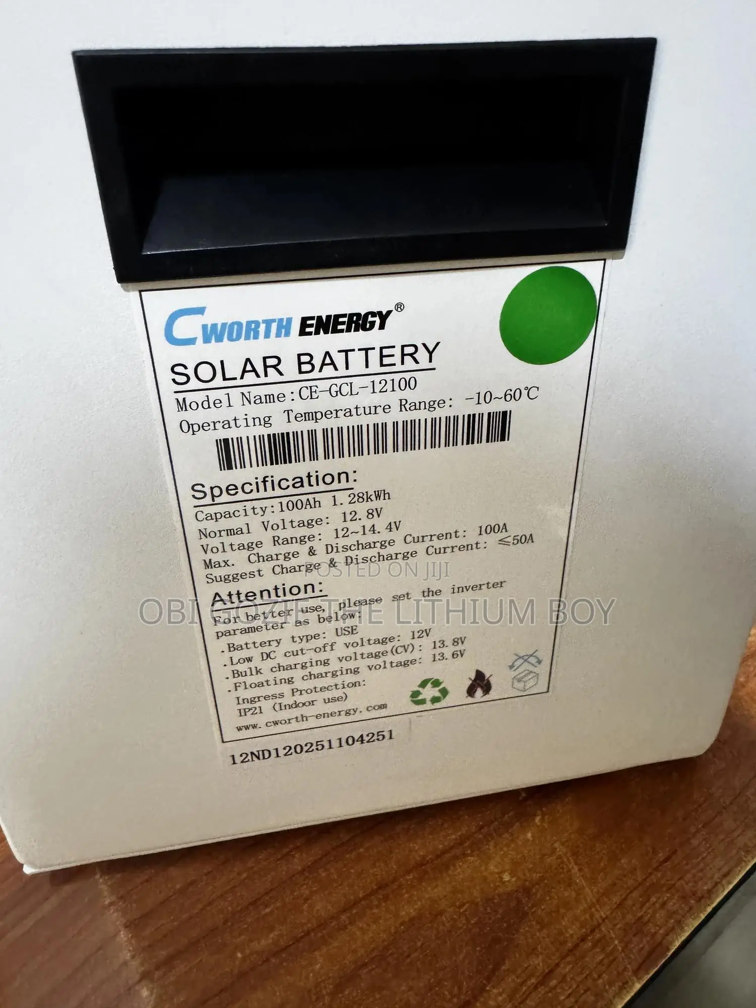 The Best Importer of Cworth Energy 100ah Lithium Lon Battery.