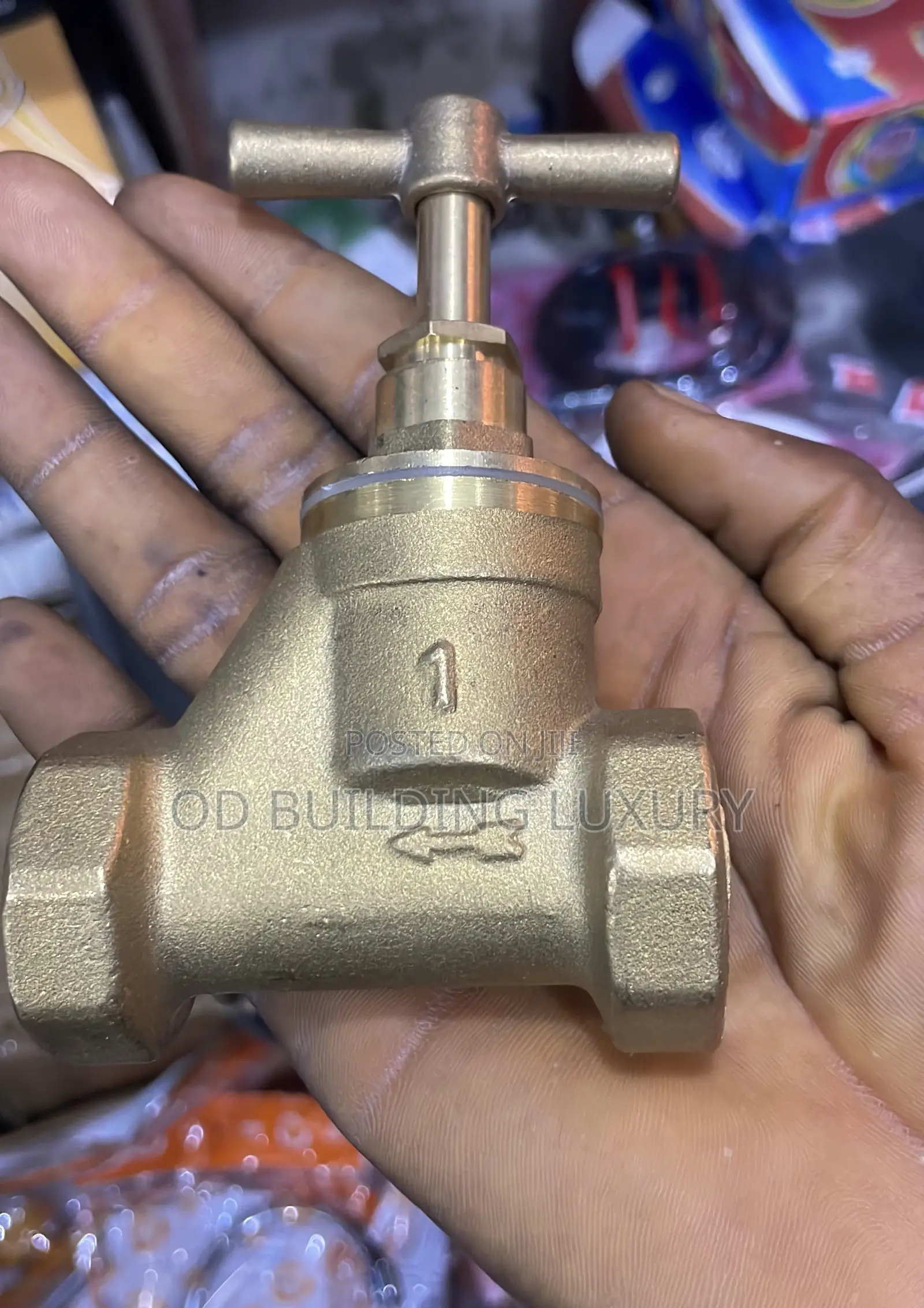Brass Stopcock, Also Known As A Stop Valve Or Stop Tap