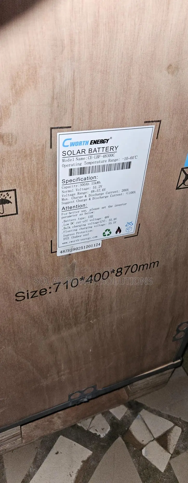 Cworth 15kwh Lithium Battery