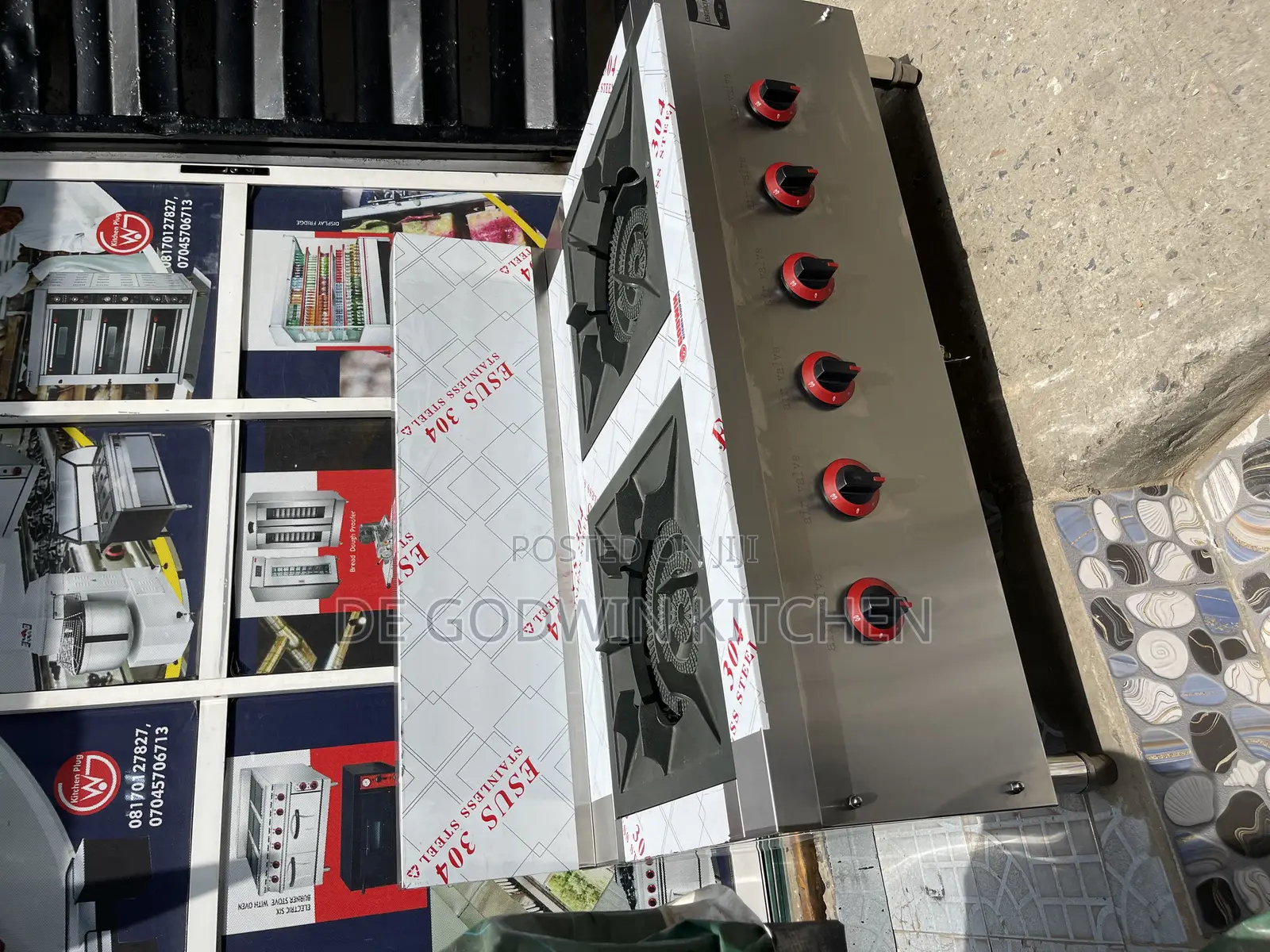 2 Burners Floor Type Gas Stove Cooker