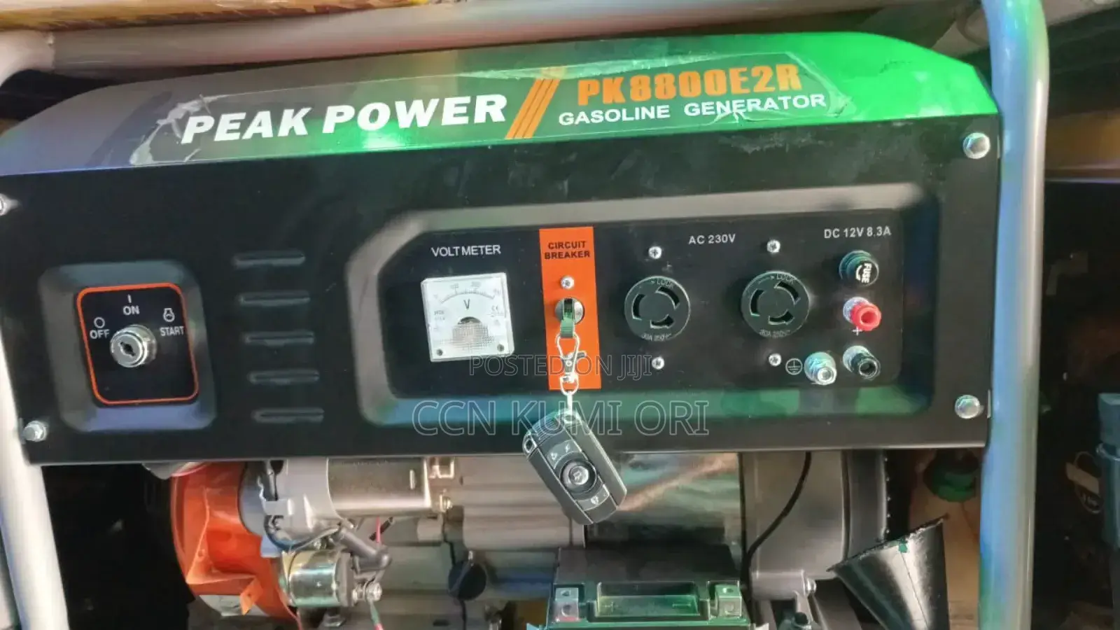 Peak Power Pk8800e2r Generator. 3.5kva. With Key Start.