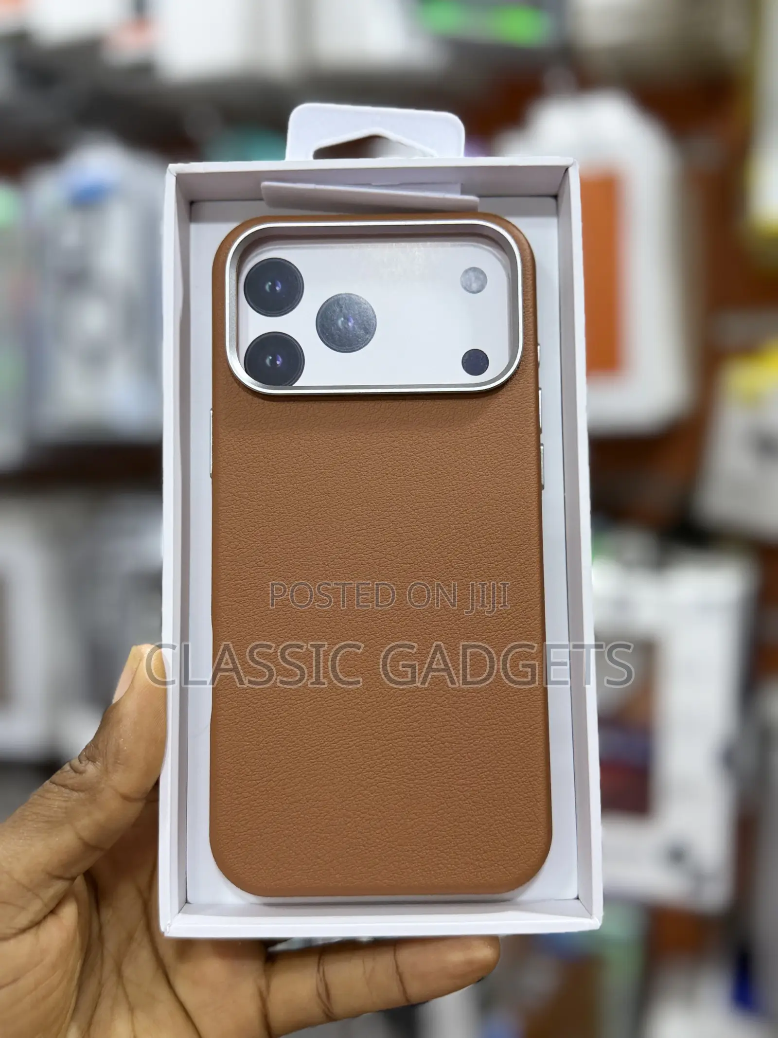 Plain Leather Magsafe Case for iPhone 17 Pro Max