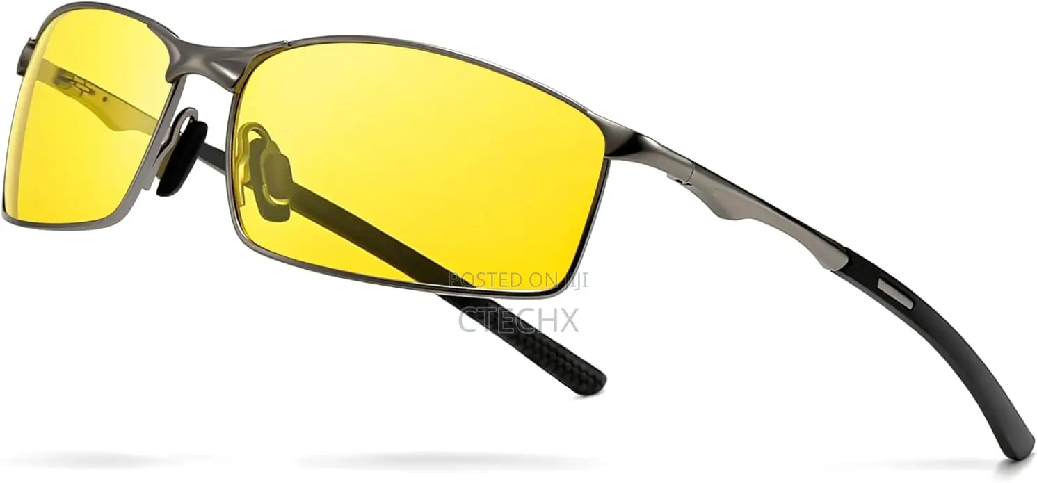 Sungait Night Driving Glasses With Lightweight Metal Frame Style