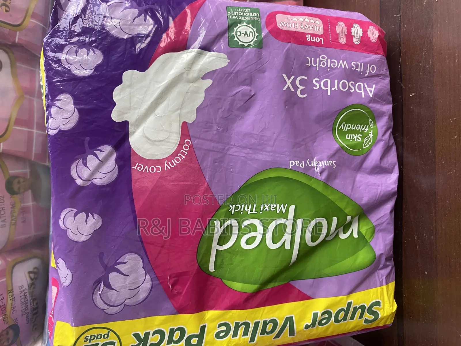 Molped Maxi Thick Sanitary Pad Super Value Pack (32 Pads),