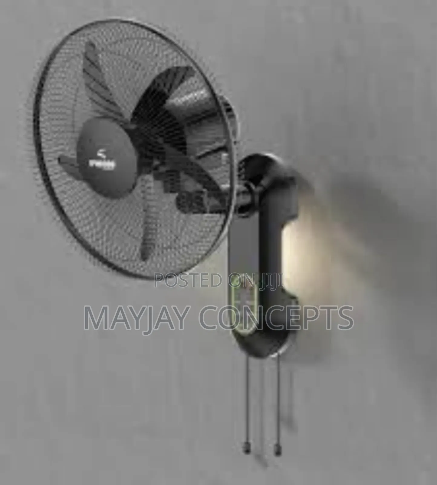 16" Iwin Ac/Dc Rechargeable Wall Fan-Supports Solar Charge●Iw-8216