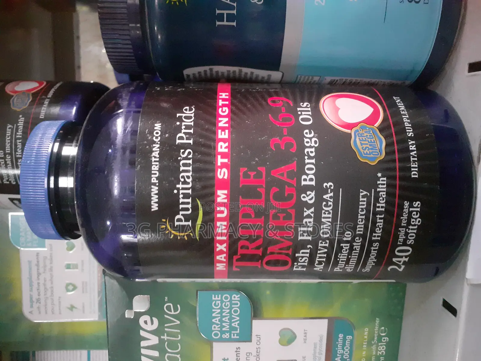 Puritan's Pride Maximum Strength Triple Omega (Omega 369) - 240 Softge