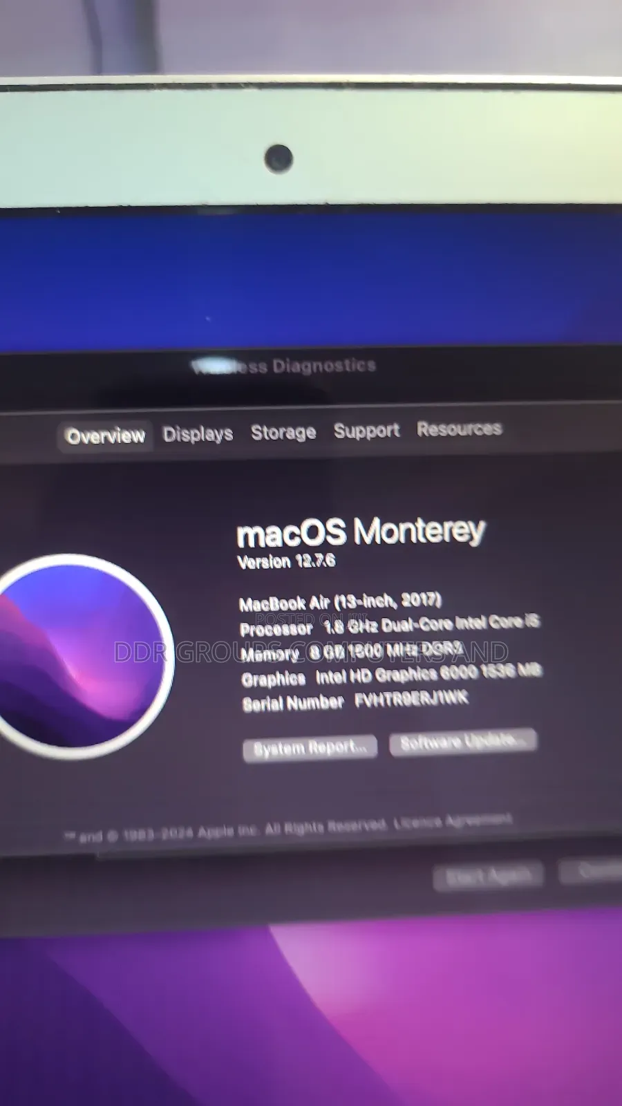 Laptop Apple MacBook Pro 2017 8GB Intel Core i5 SSD 256GB