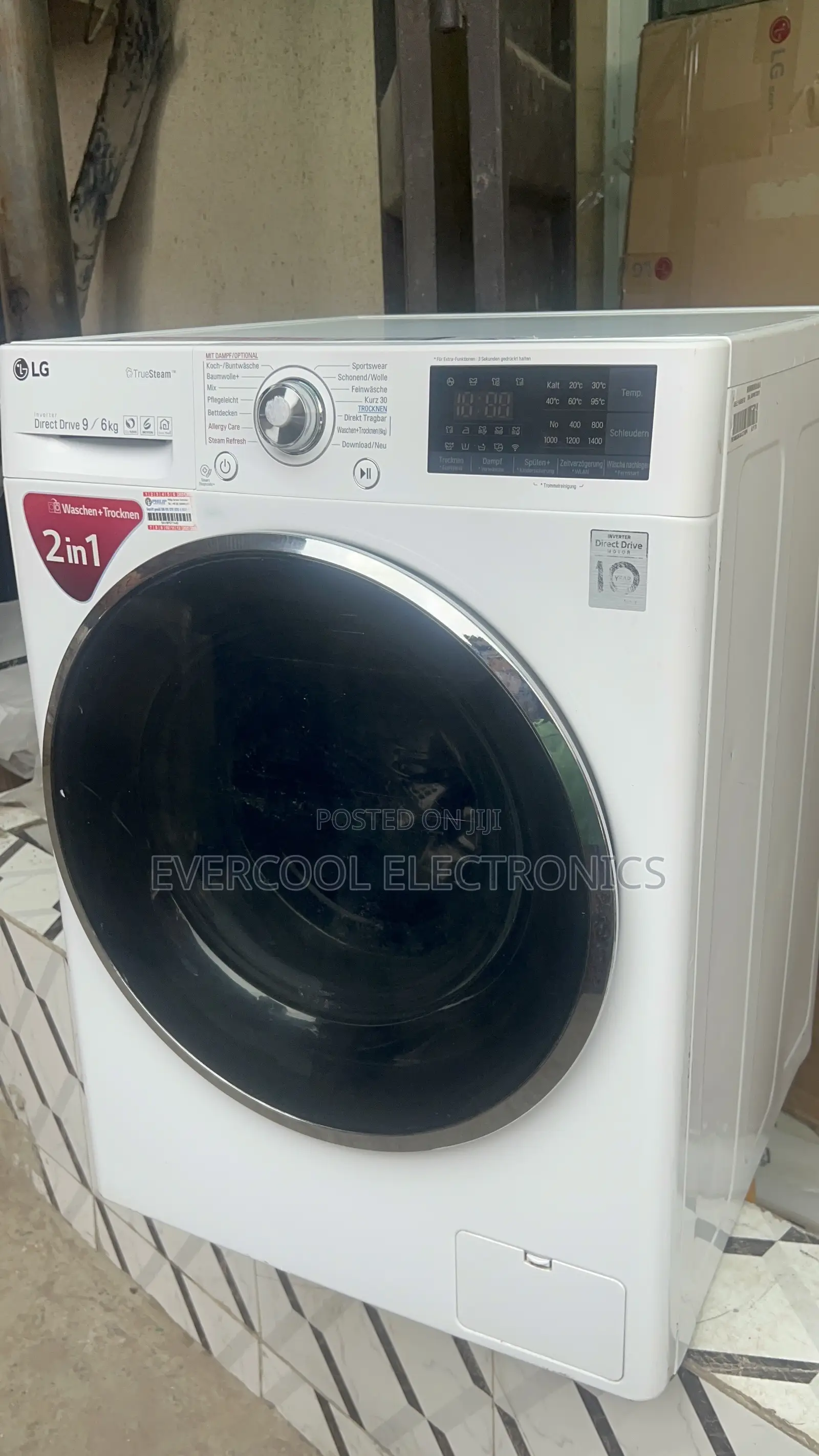 9kg Lg Direct Drive Wash Dry Inverter Smart Washing Machine