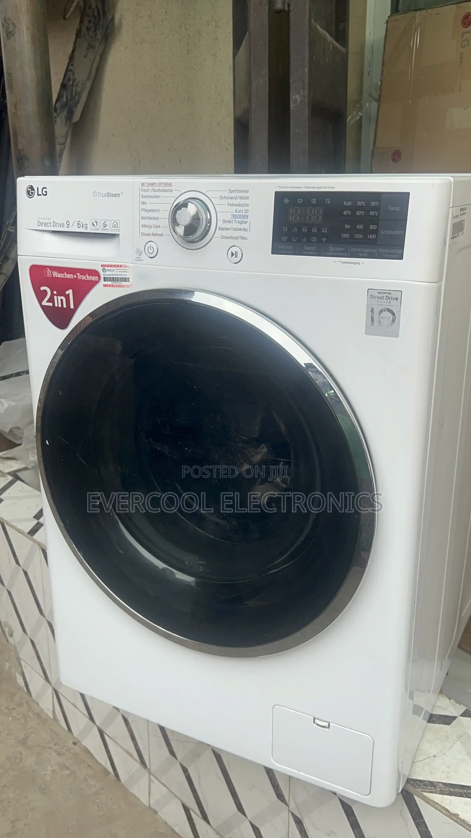 9kg Lg Direct Drive Wash Dry Inverter Smart Washing Machine