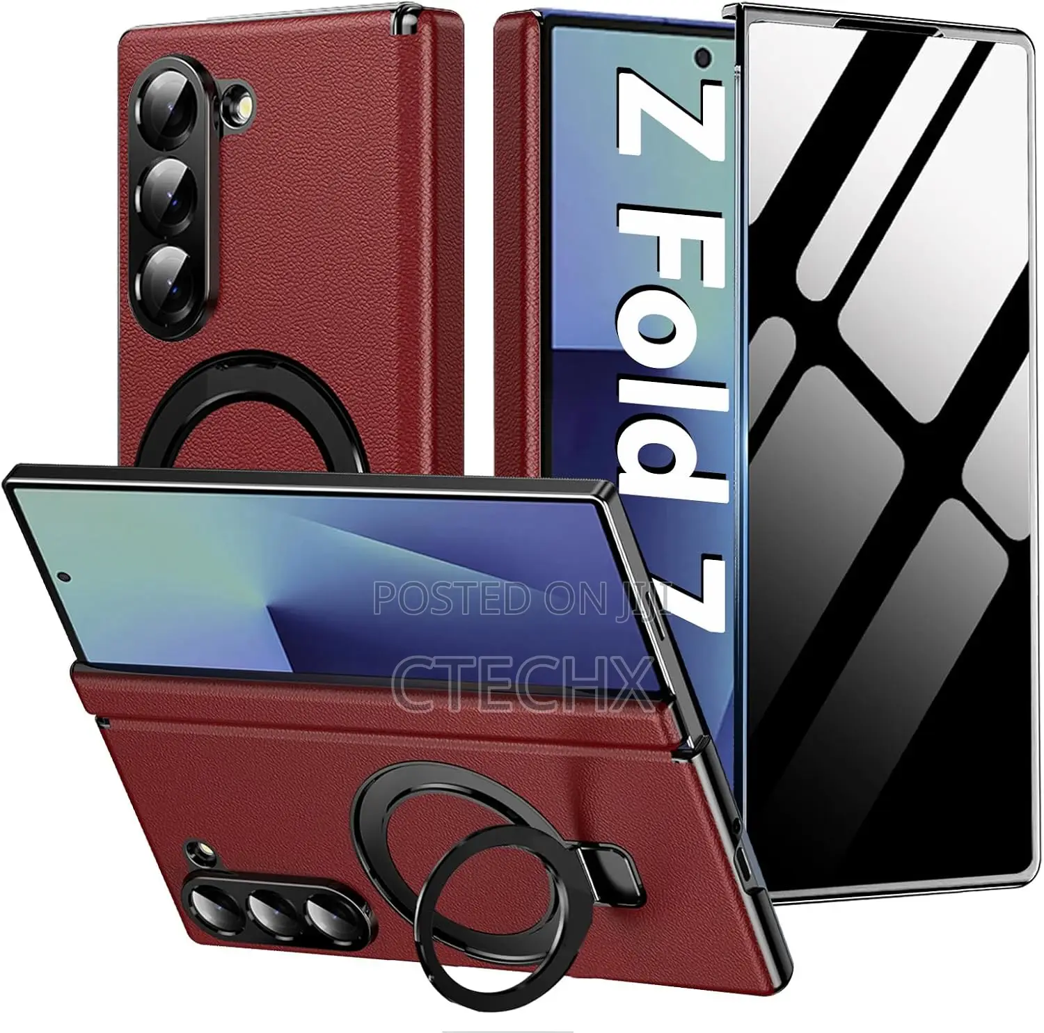 Case for Samsung Galaxy Z Fold 7 2025,Red