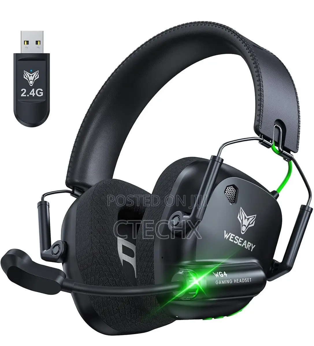 Weseary Wg4 3d Wireless Gaming Headset for Pc Ps4, Ps5 Mac, Switch, Bt