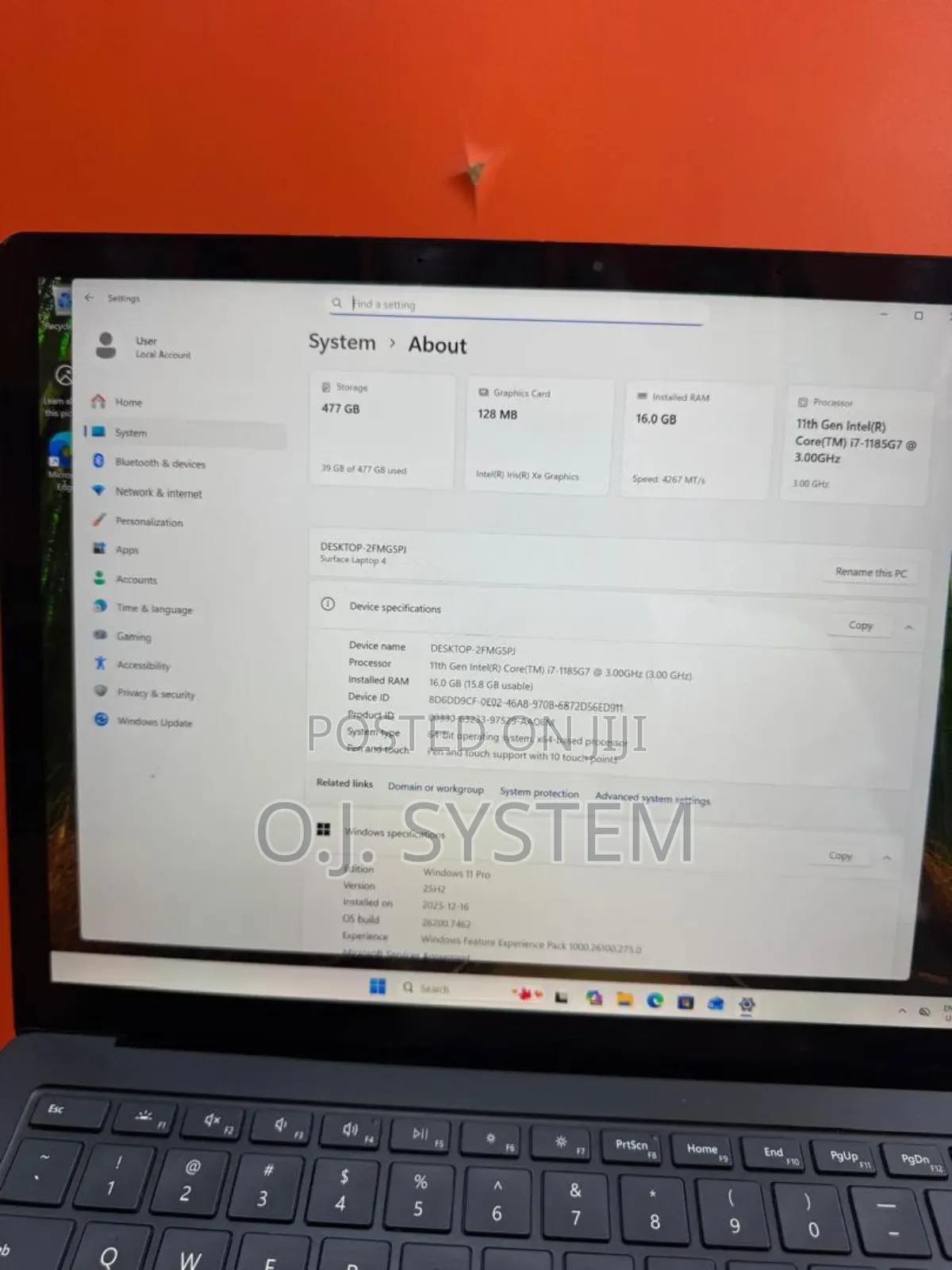 Laptop Microsoft Surface Laptop 4 16GB Intel Core Ultra 7 SSD 512GB