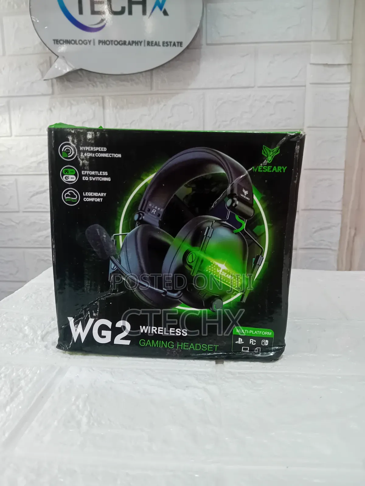 Weseary Wg2 Wireless Gaming Headsets With Mic for Ps5, Pc, Switch, Mac