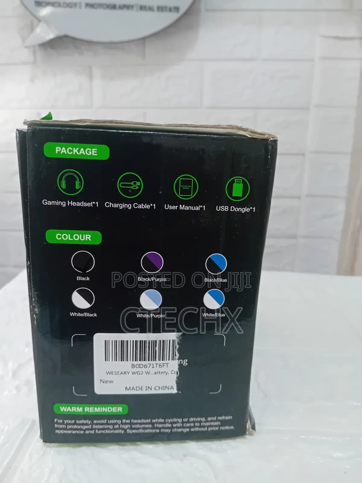 Weseary Wg2 Wireless Gaming Headsets With Mic for Ps5, Pc, Switch, Mac