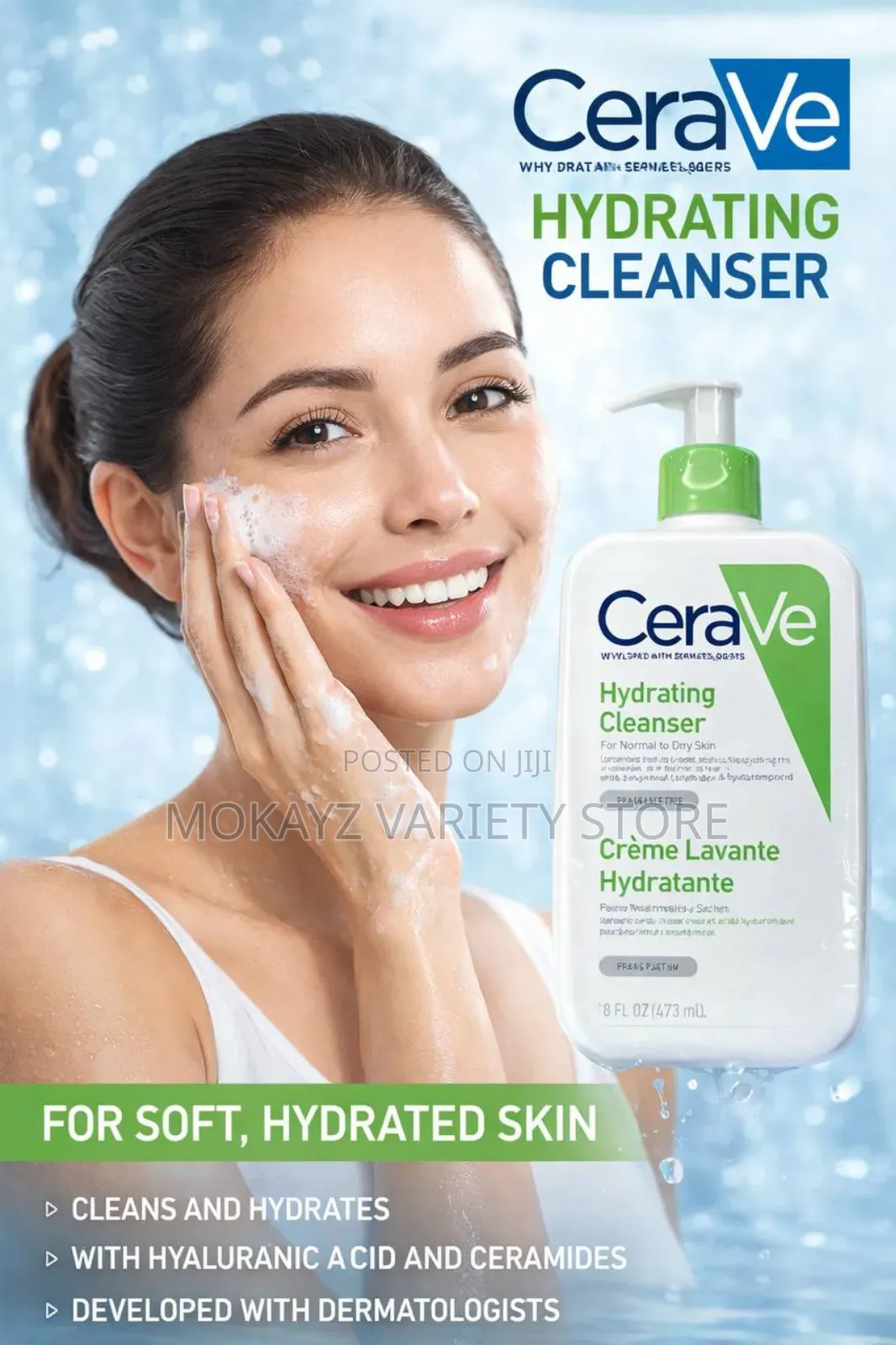 Cerave Hydrating Facial Cleanser (473 Ml)