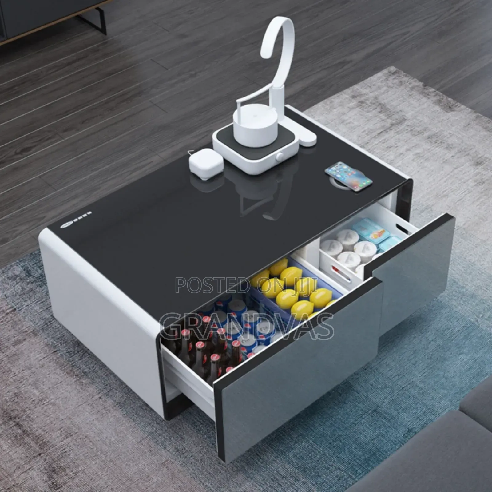 Smart Coffee Table With Mini Fridge